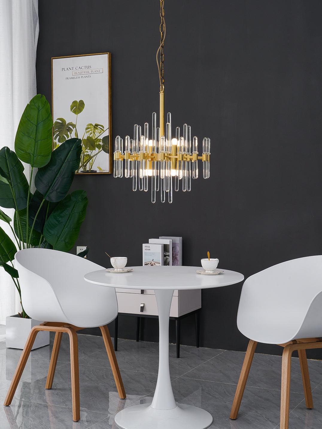 Vintage Antique Brass Chandelier - YIOSI