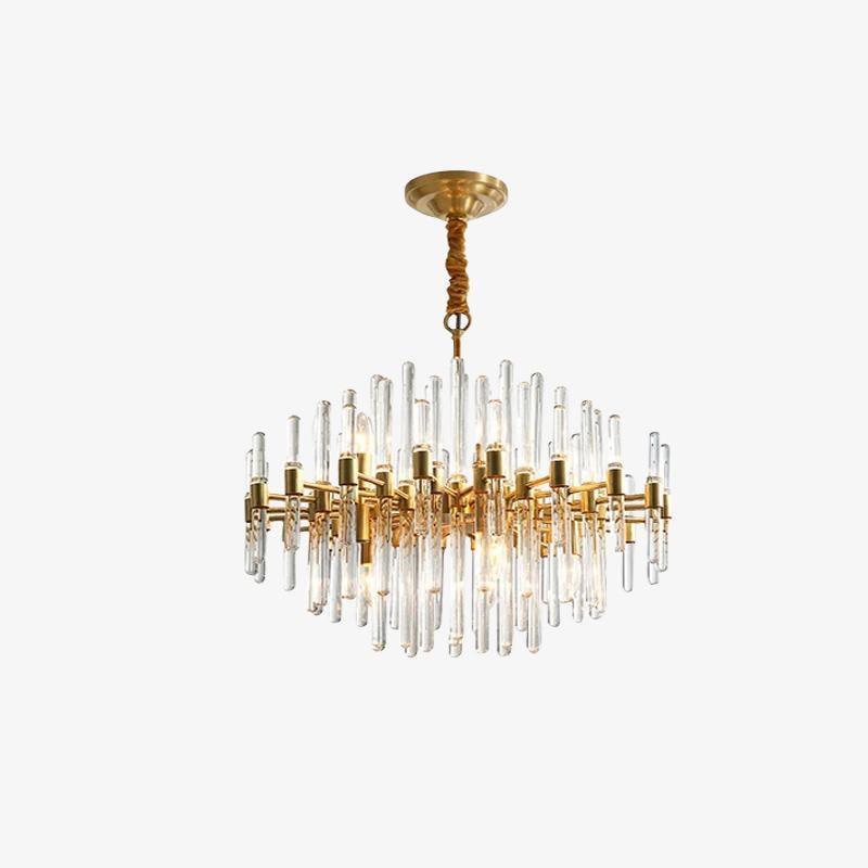 Vintage Antique Brass Chandelier - YIOSI