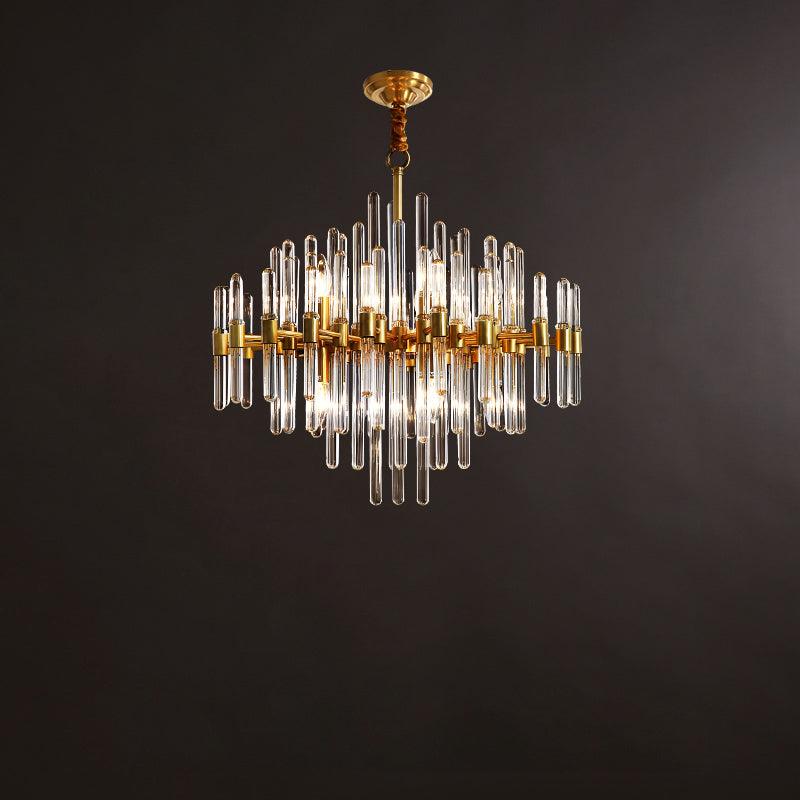 Vintage Antique Brass Chandelier - YIOSI