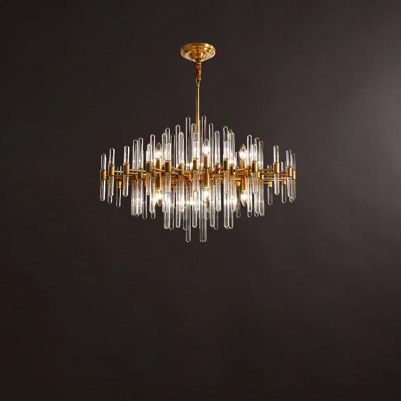 Vintage Antique Brass Chandelier - YIOSI