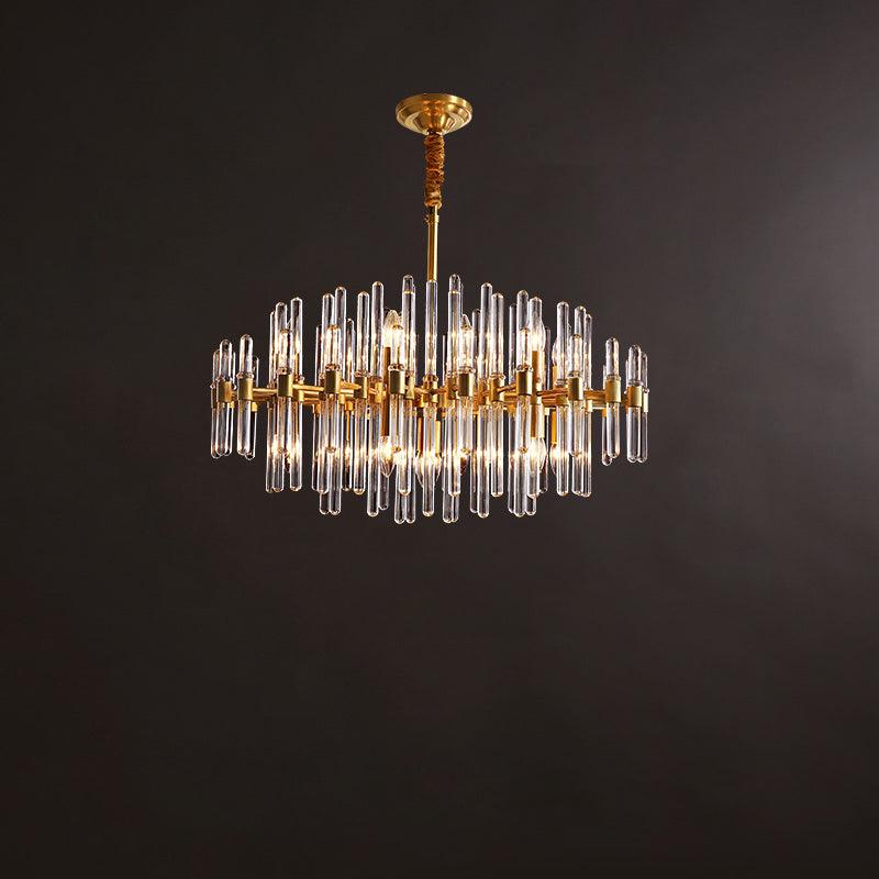 Vintage Antique Brass Chandelier - YIOSI