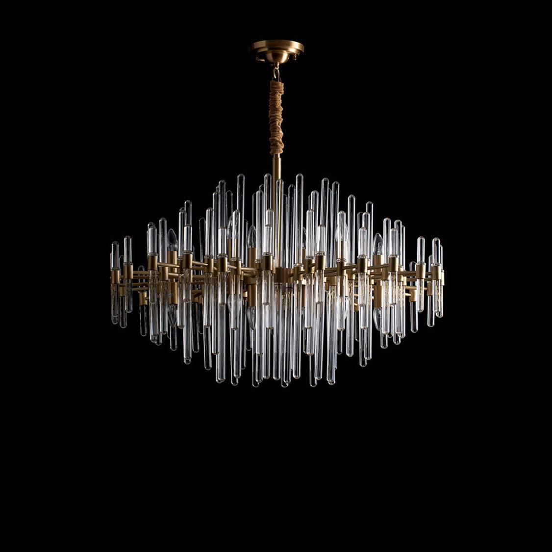 Vintage Antique Brass Chandelier - YIOSI