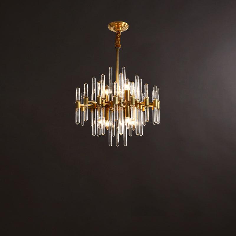 Vintage Antique Brass Chandelier - YIOSI