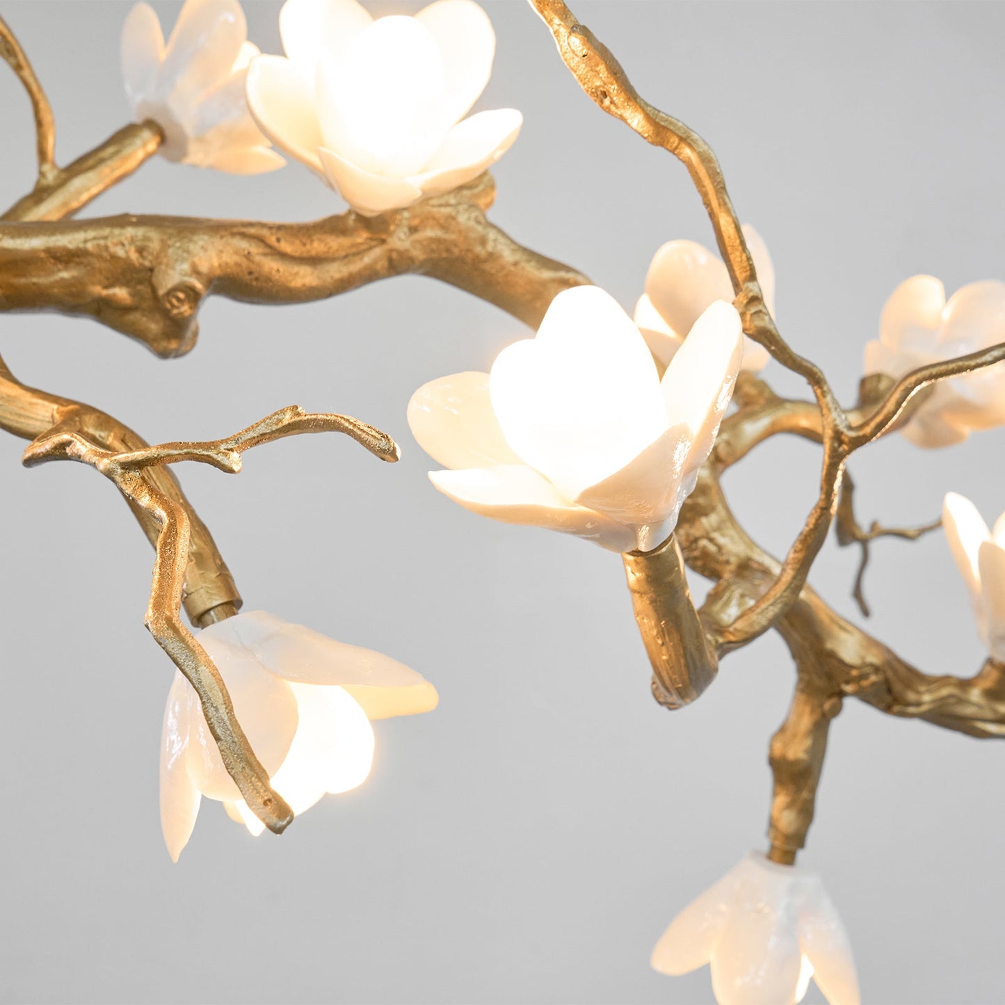 Brass Flower Branch Chandelier - YIOSI