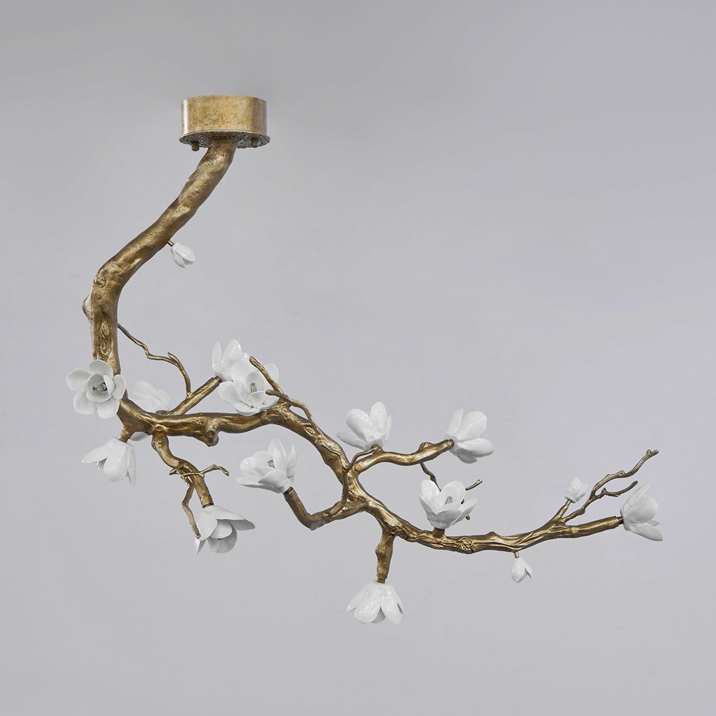 Brass Flower Branch Chandelier - YIOSI