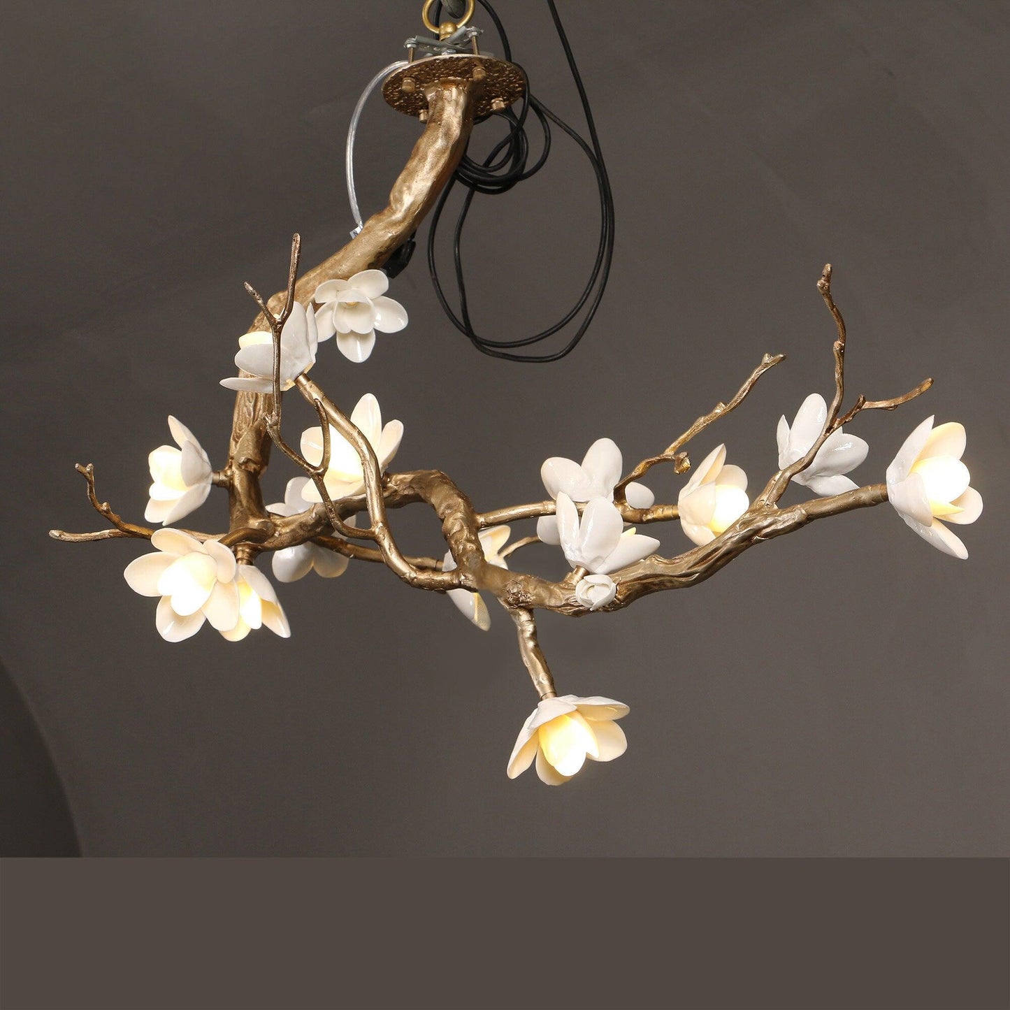 Brass Flower Branch Chandelier - YIOSI