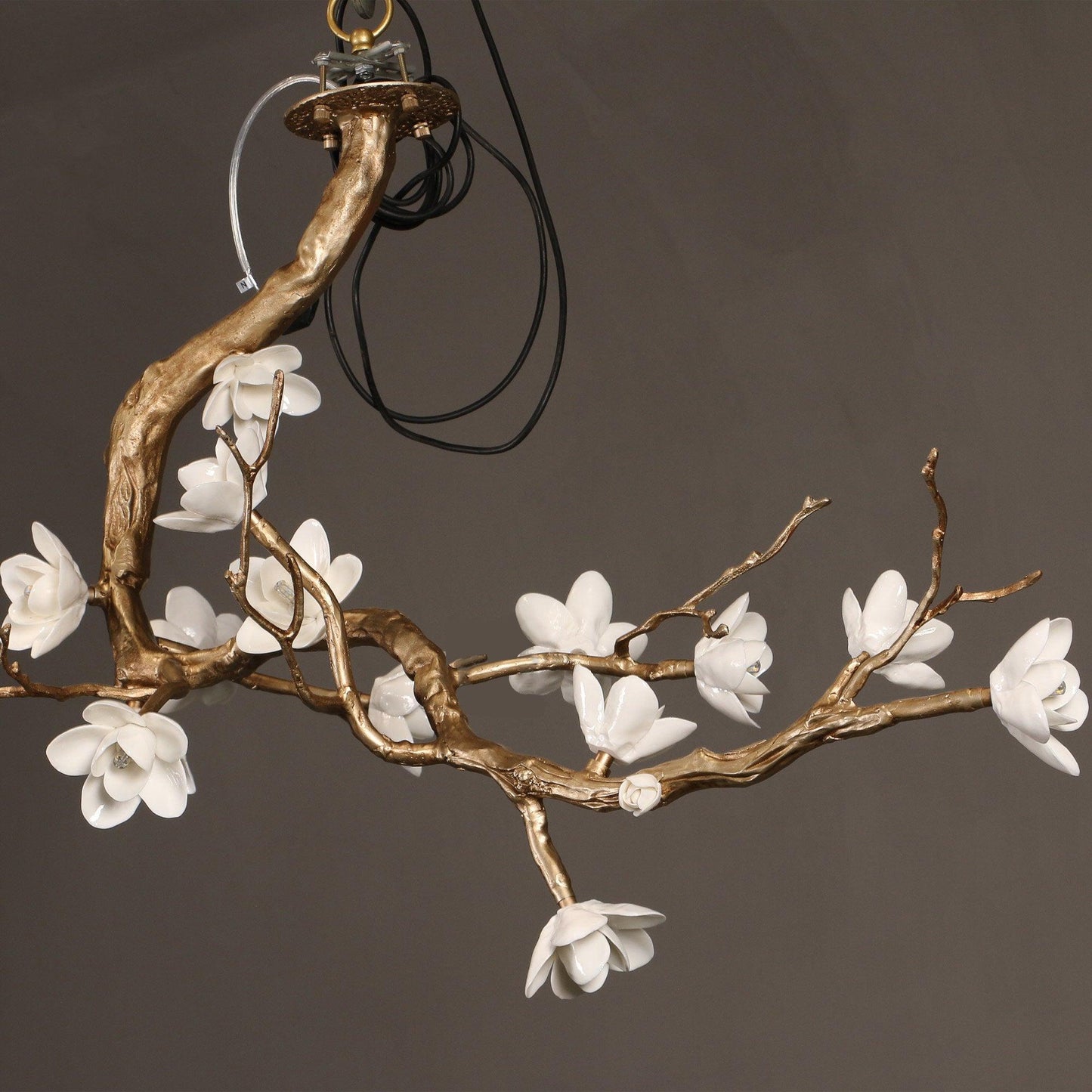 Brass Flower Branch Chandelier - YIOSI