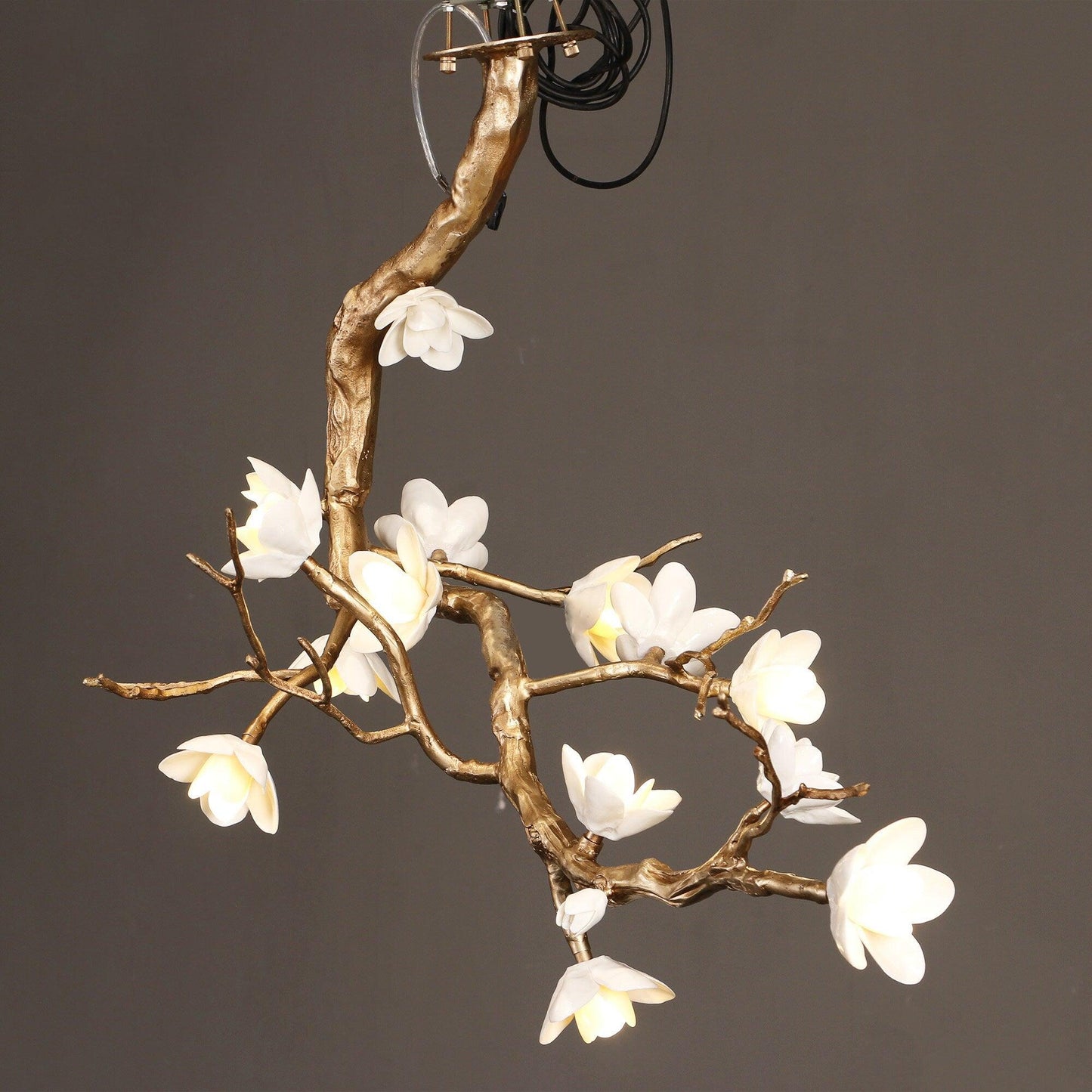 Brass Flower Branch Chandelier - YIOSI