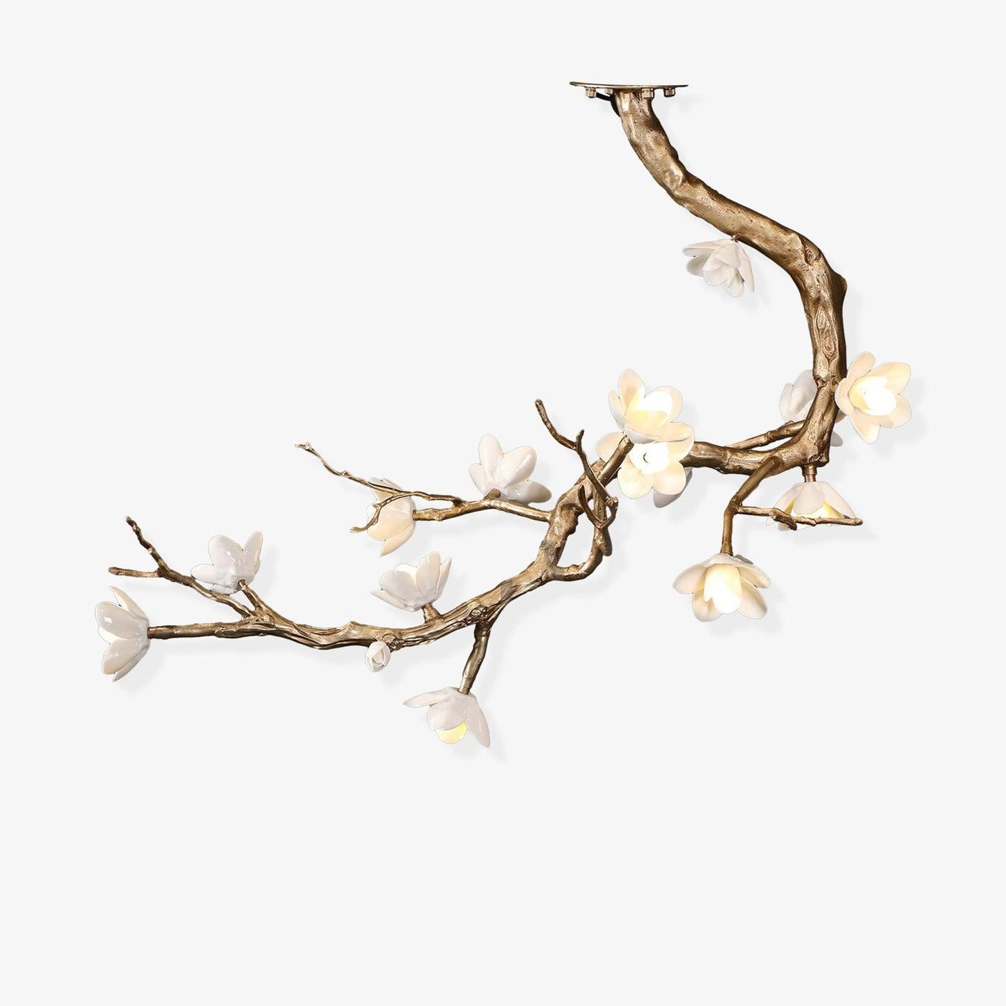 Brass Flower Branch Chandelier - YIOSI