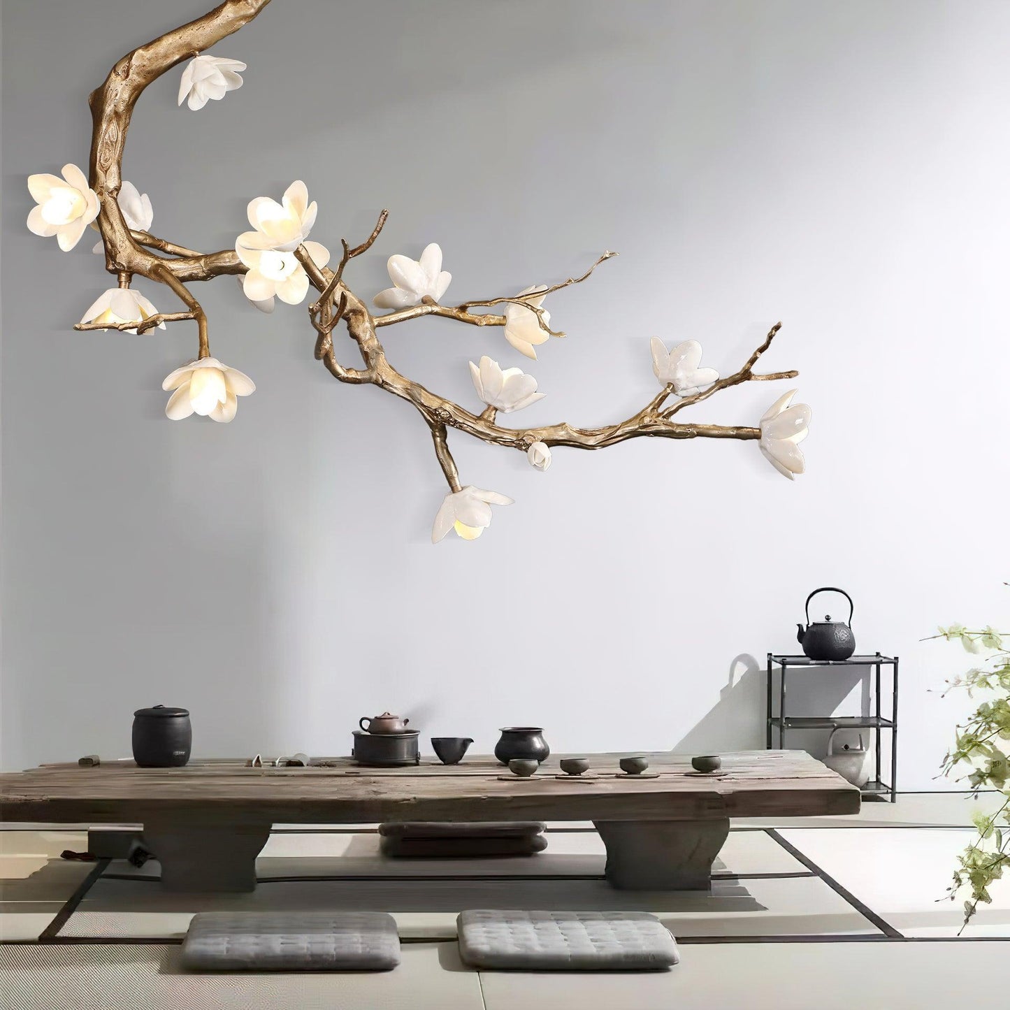 Brass Flower Branch Chandelier - YIOSI