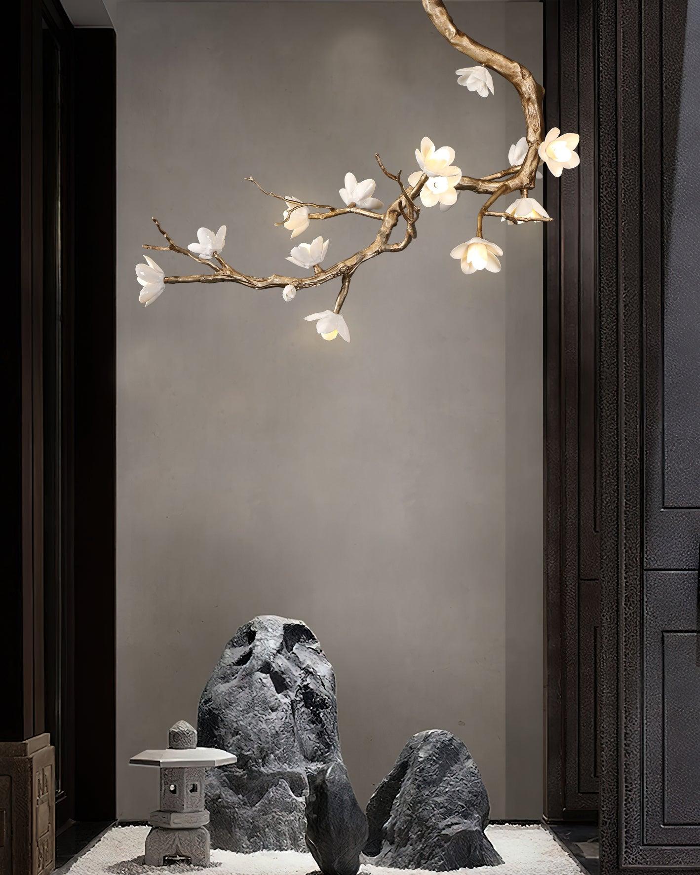 Brass Flower Branch Chandelier - YIOSI