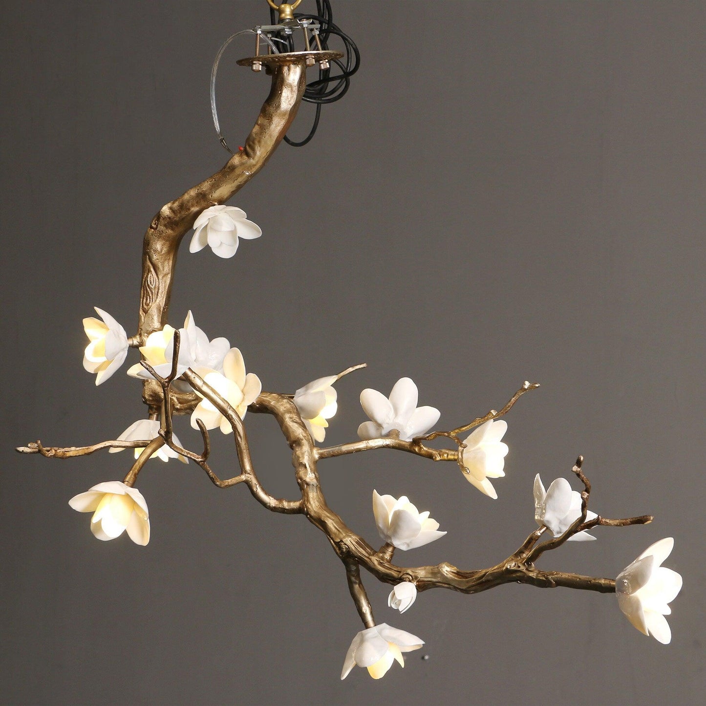 Brass Flower Branch Chandelier - YIOSI