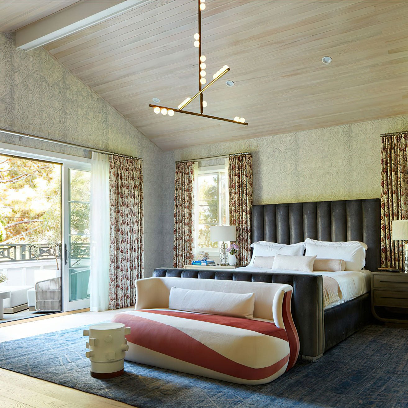 Brass Glass Drop Chandelier - YIOSI