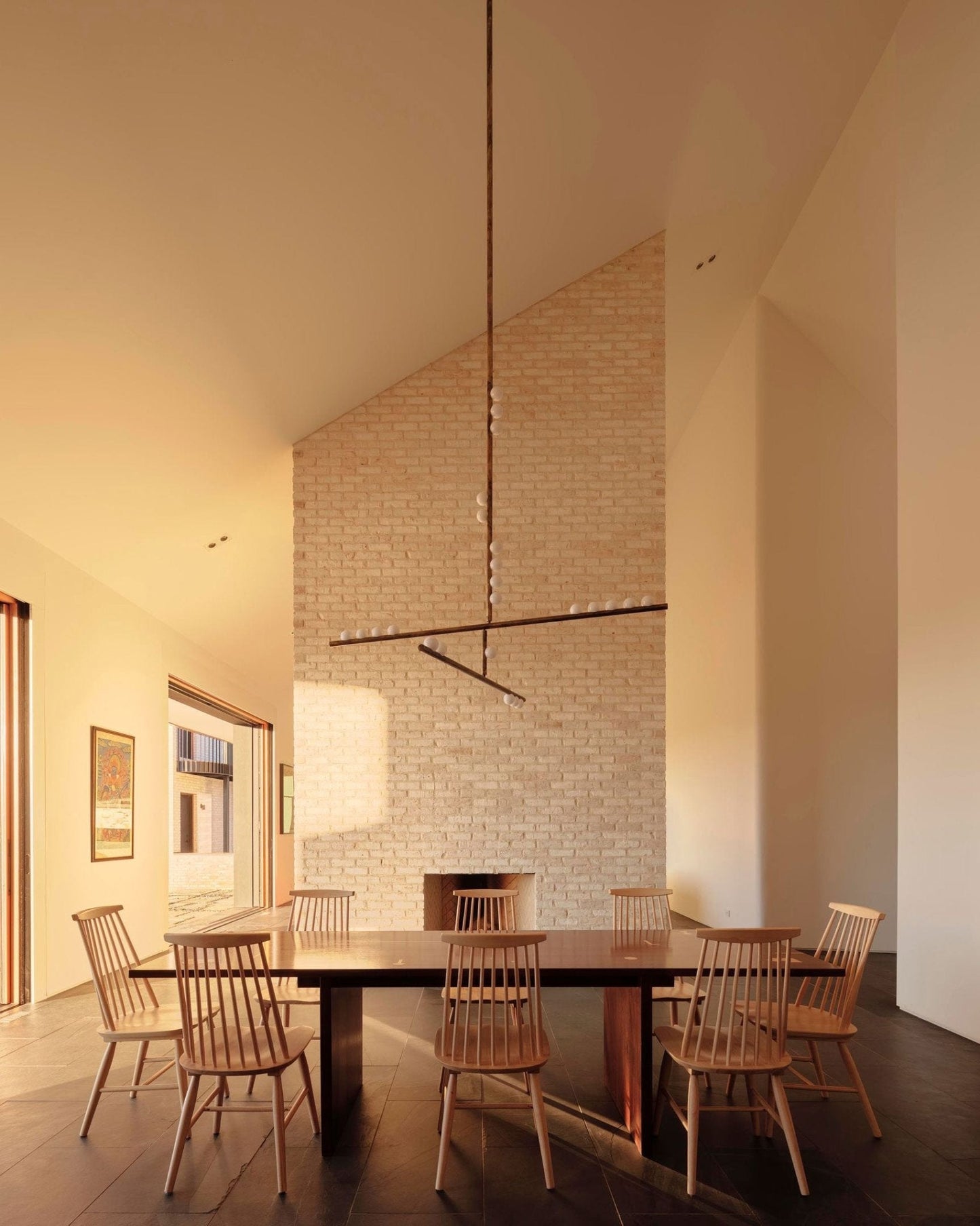 Brass Glass Drop Chandelier - YIOSI