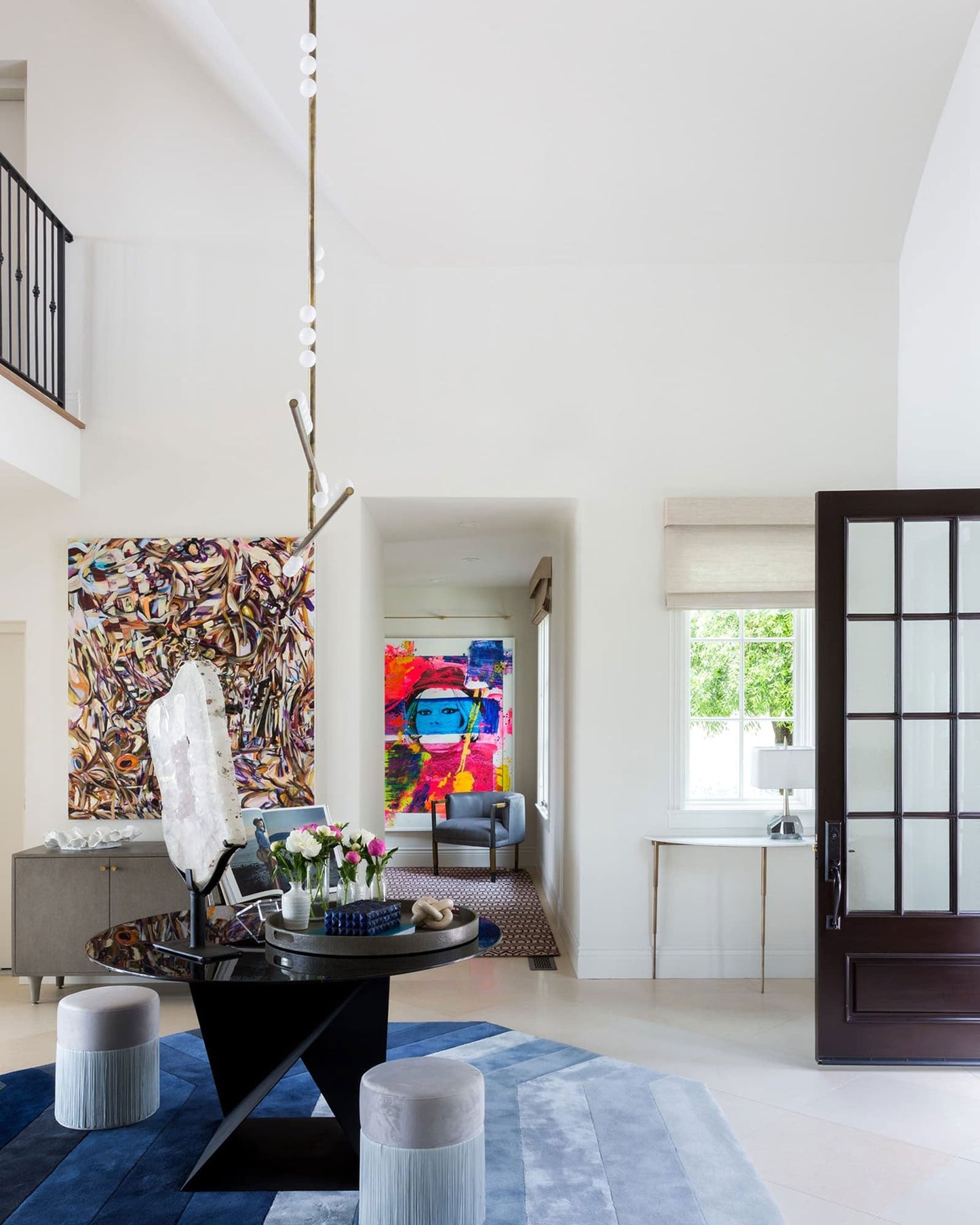 Brass Glass Drop Chandelier - YIOSI