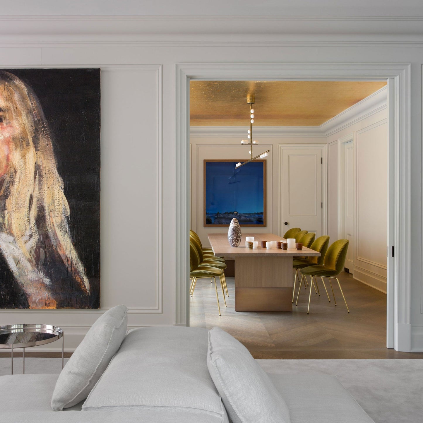 Brass Glass Drop Chandelier - YIOSI