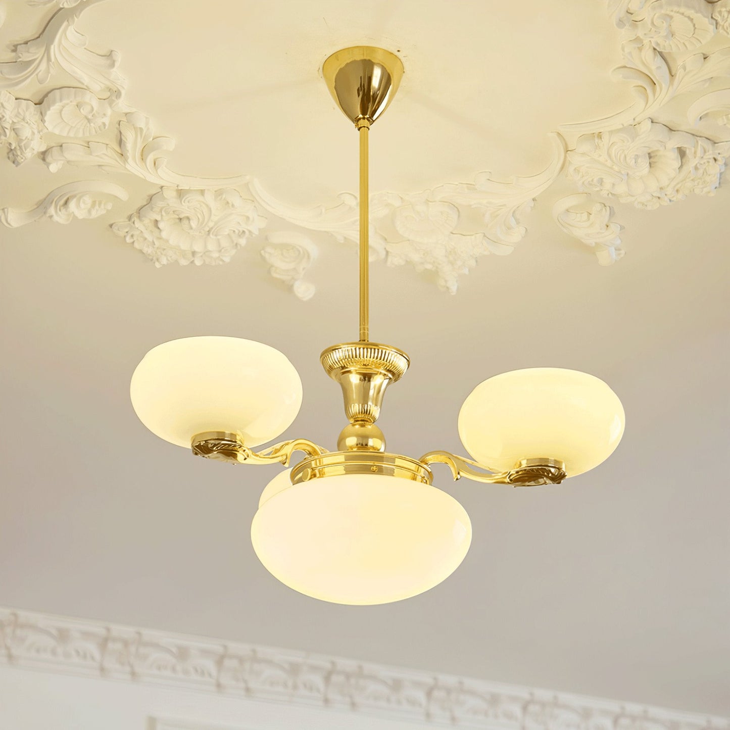 Brass Radiance Orb Chandelier - YIOSI
