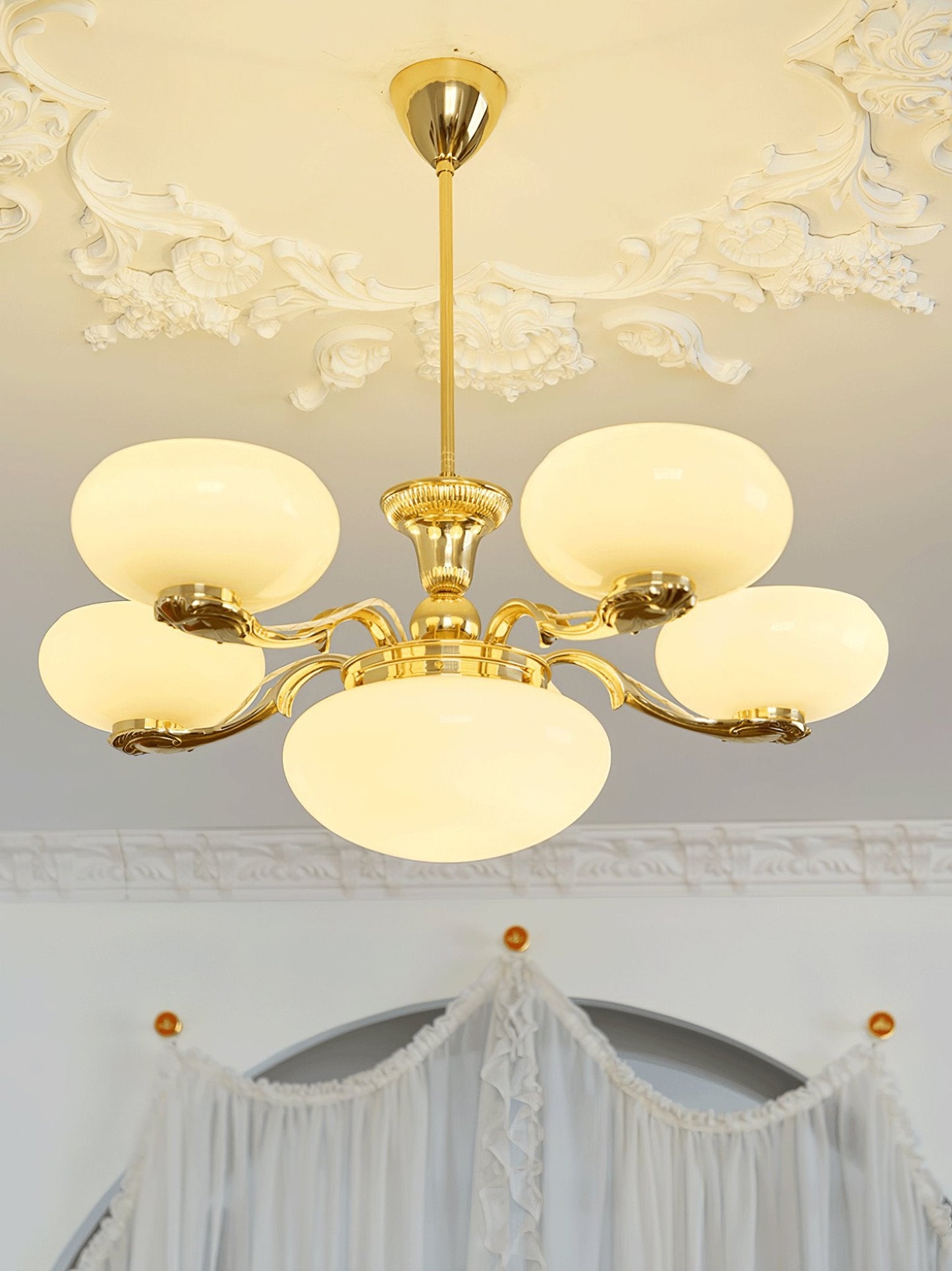 Brass Radiance Orb Chandelier - YIOSI