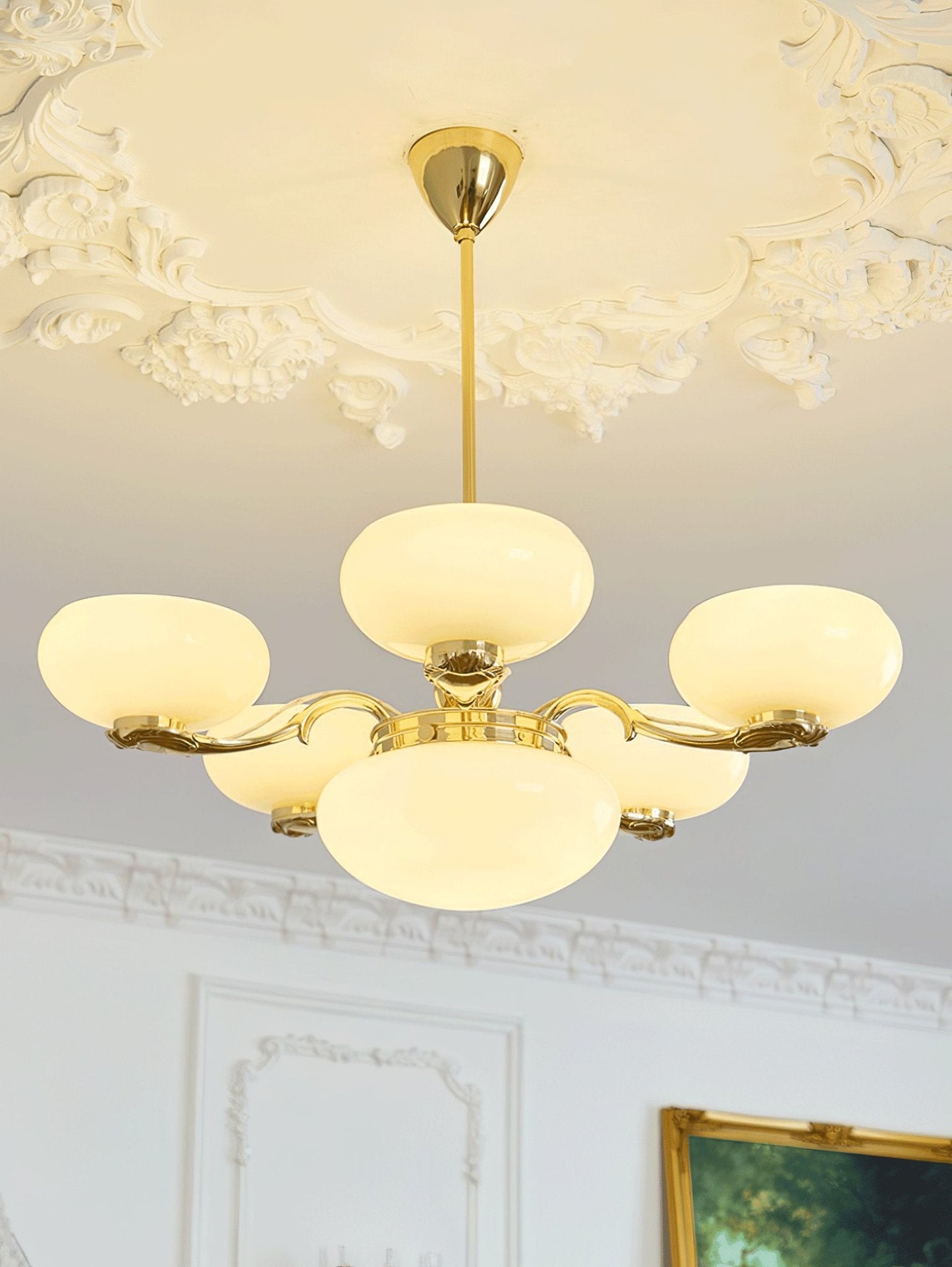 Brass Radiance Orb Chandelier - YIOSI
