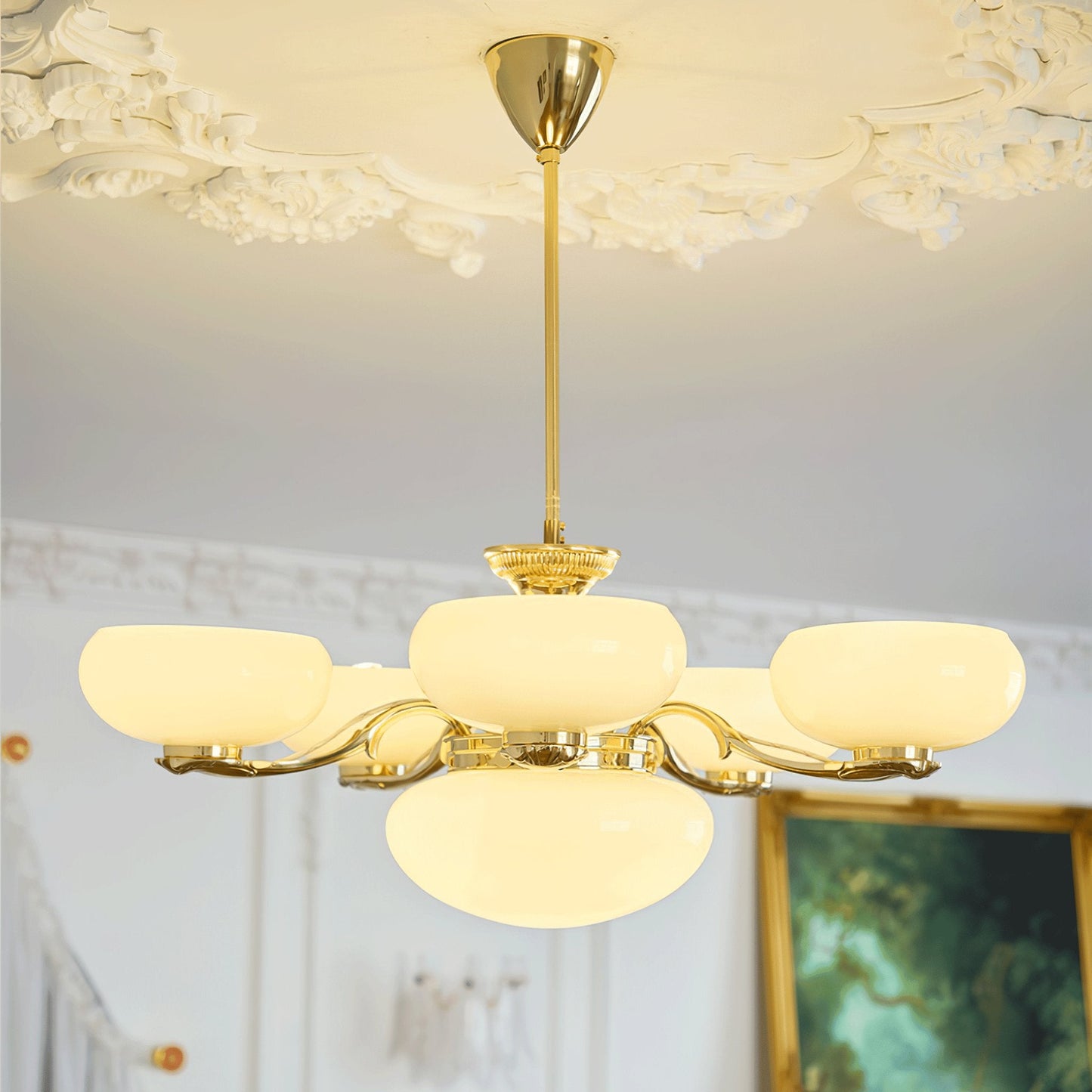 Brass Radiance Orb Chandelier - YIOSI