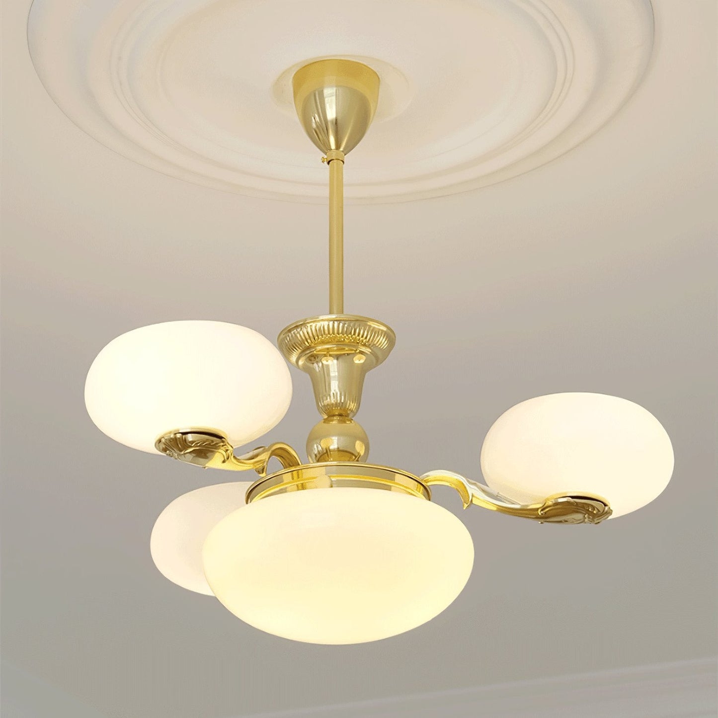 Brass Radiance Orb Chandelier - YIOSI
