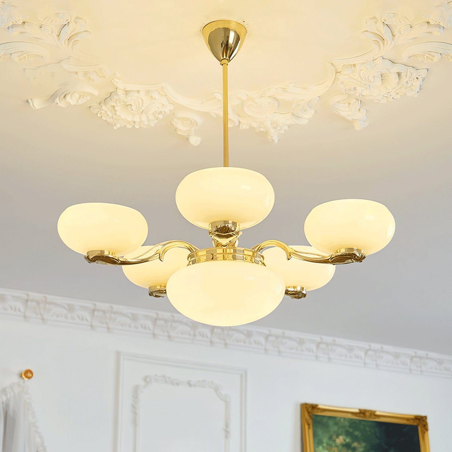 Brass Radiance Orb Chandelier - YIOSI