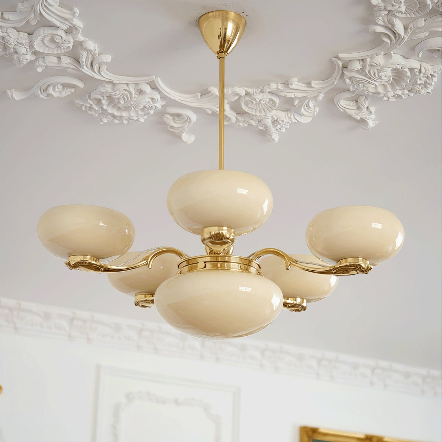 Brass Radiance Orb Chandelier - YIOSI