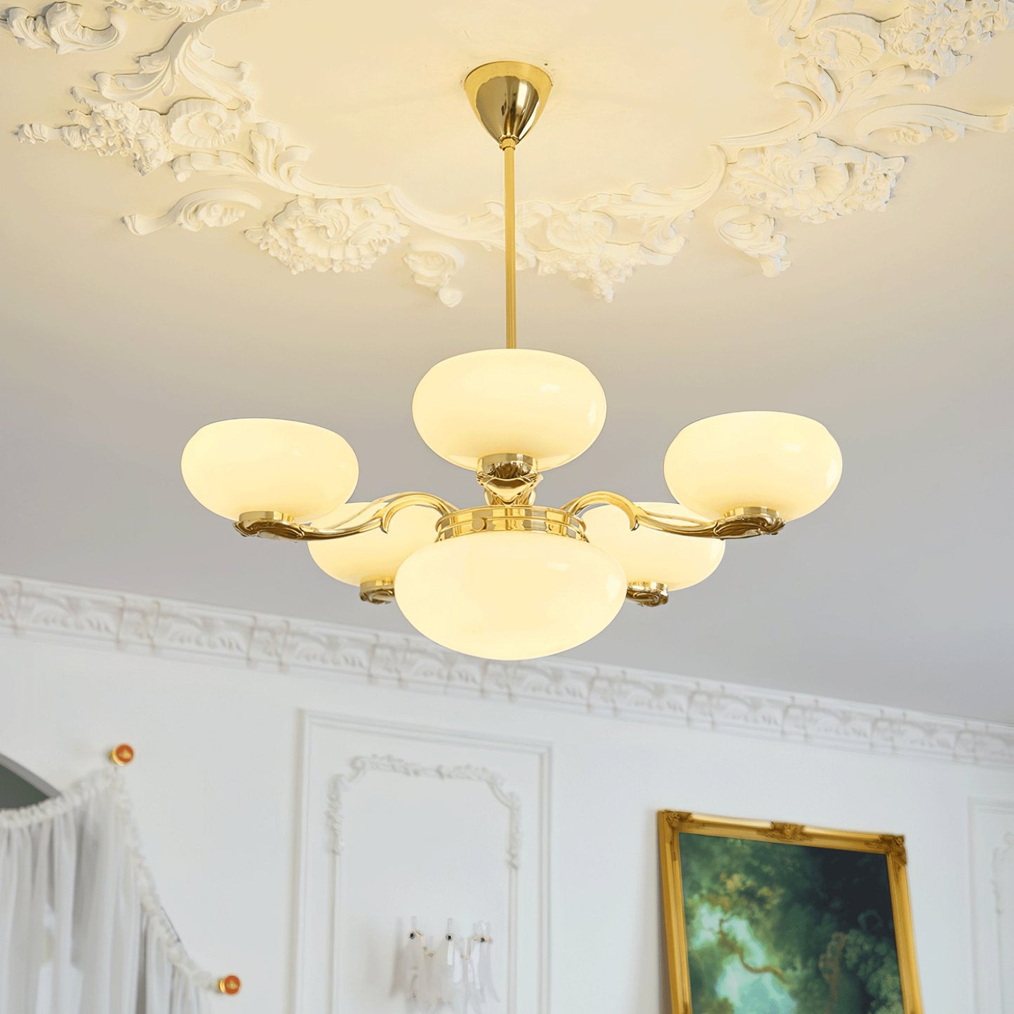 Brass Radiance Orb Chandelier - YIOSI