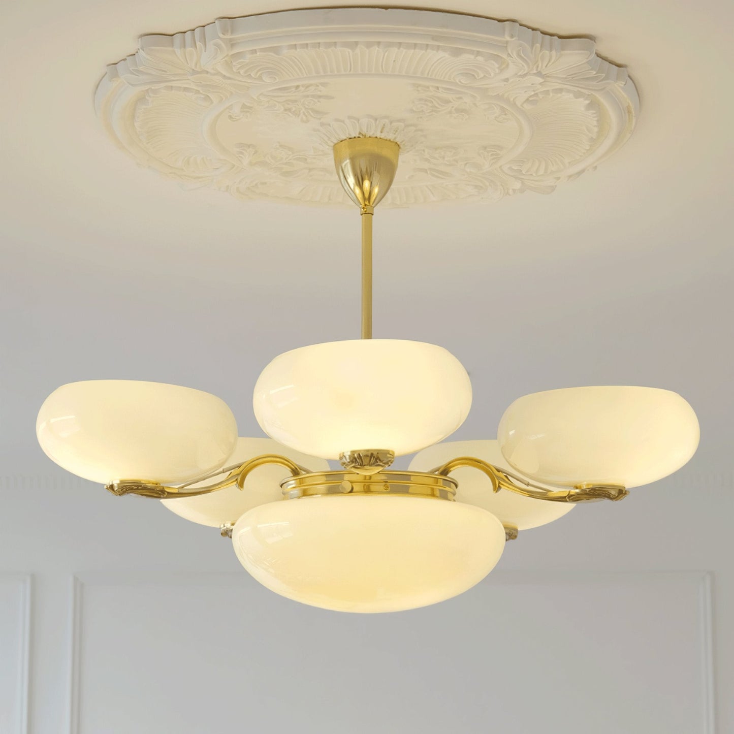 Brass Radiance Orb Chandelier - YIOSI