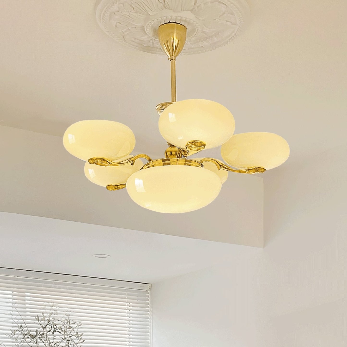 Brass Radiance Orb Chandelier - YIOSI