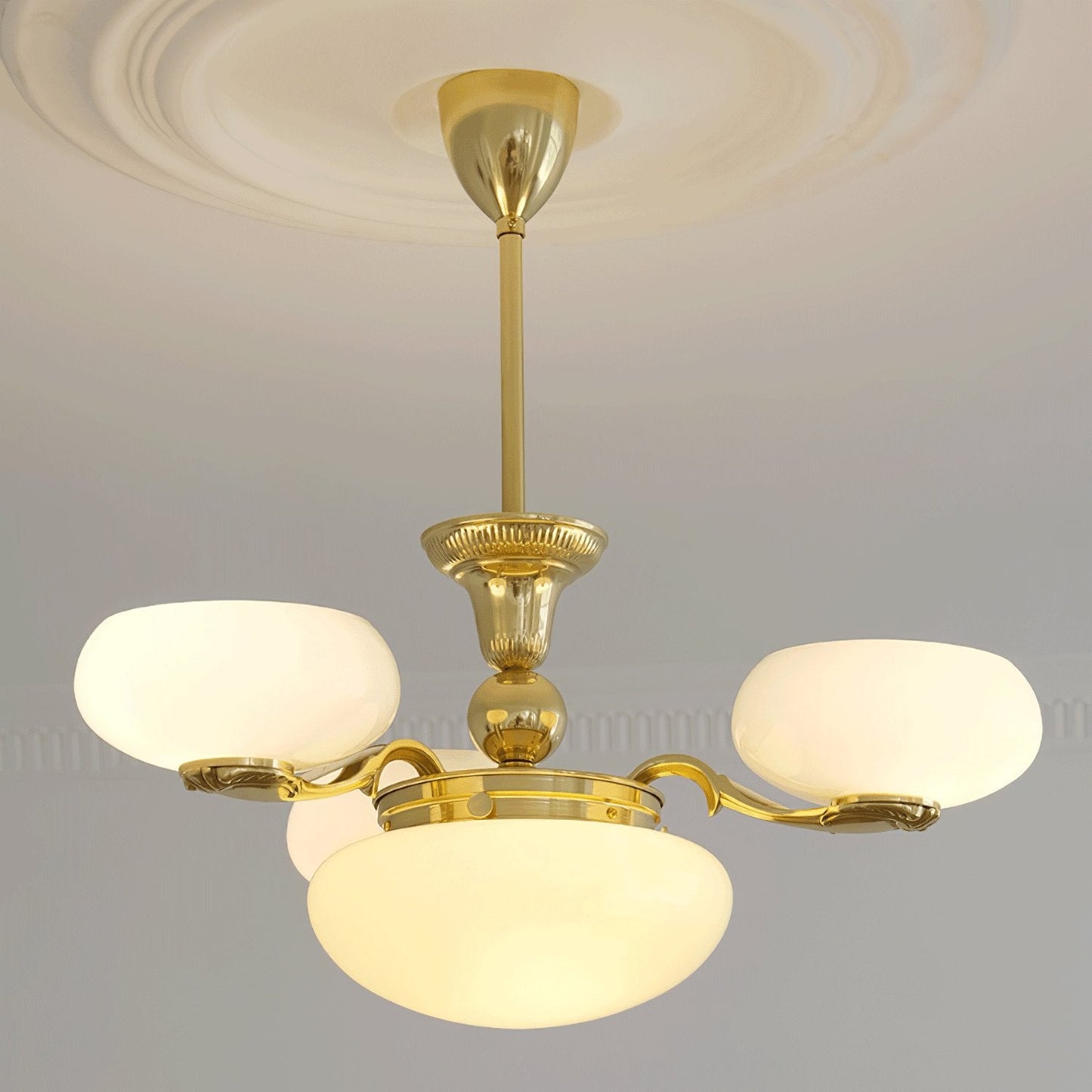 Brass Radiance Orb Chandelier - YIOSI