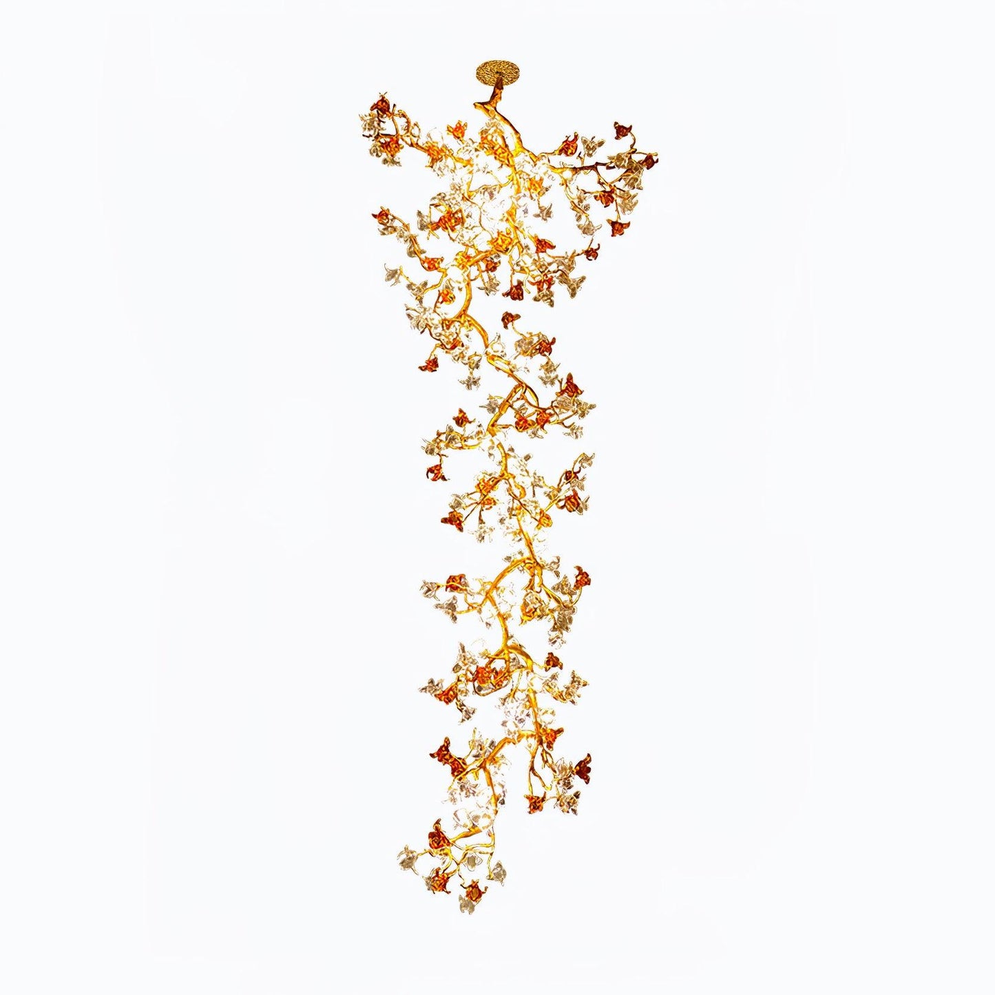 Brass Maple Branch Chandelier - YIOSI