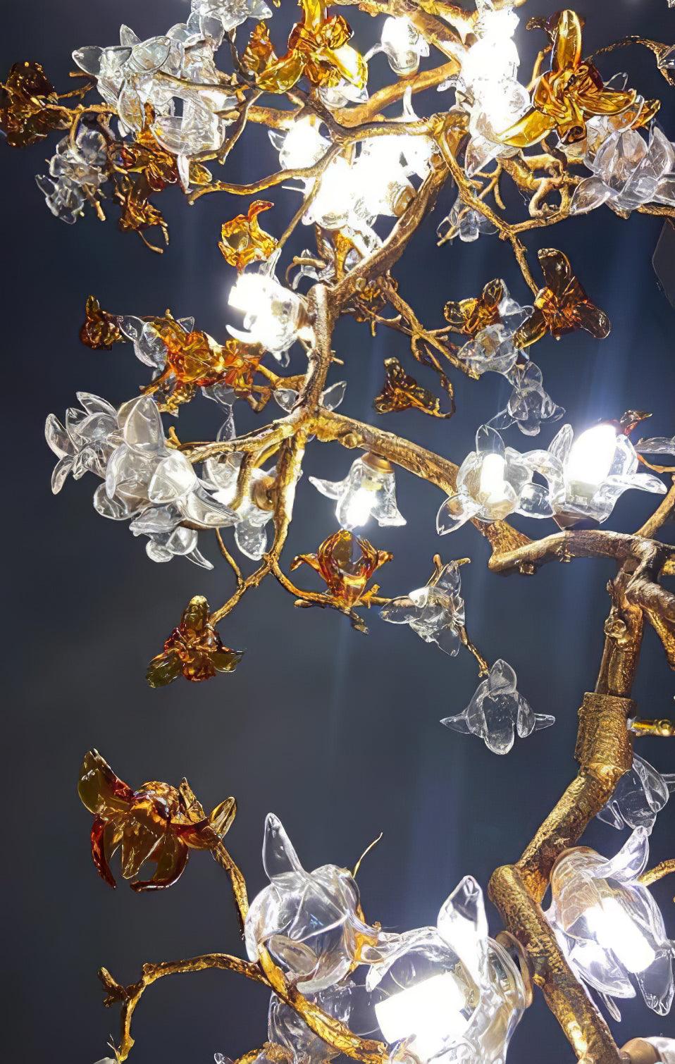 Brass Maple Branch Chandelier - YIOSI