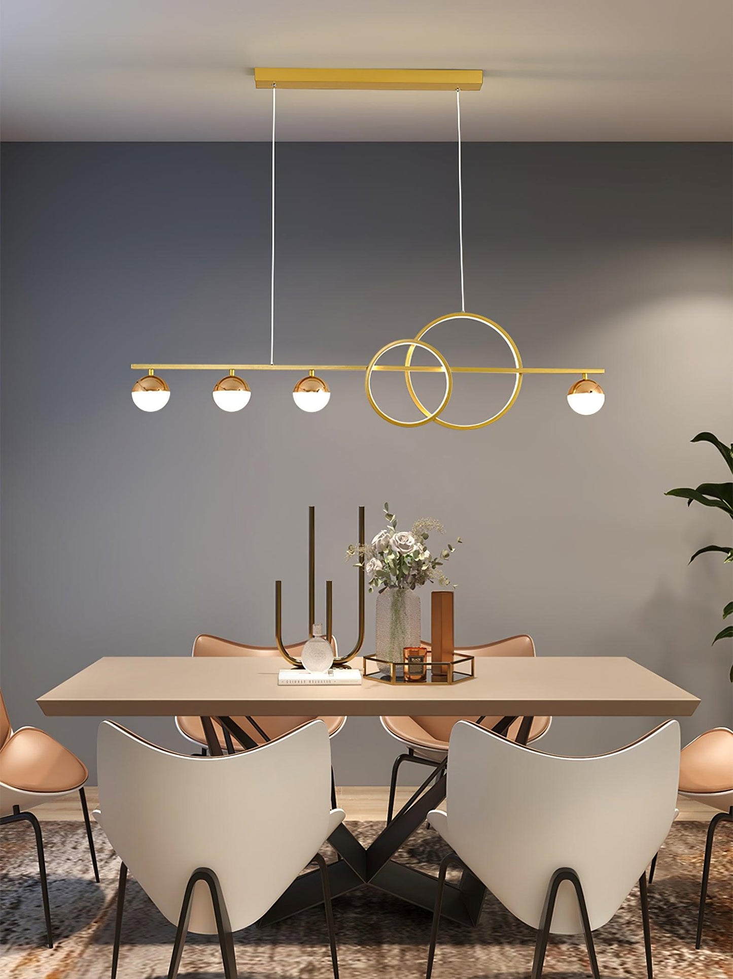 Brooklyn Double Circle Chandelier - YIOSI