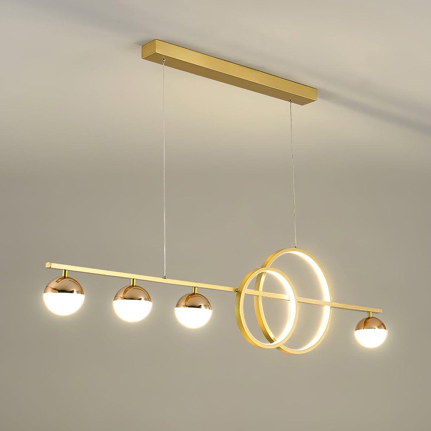 Brooklyn Double Circle Chandelier - YIOSI