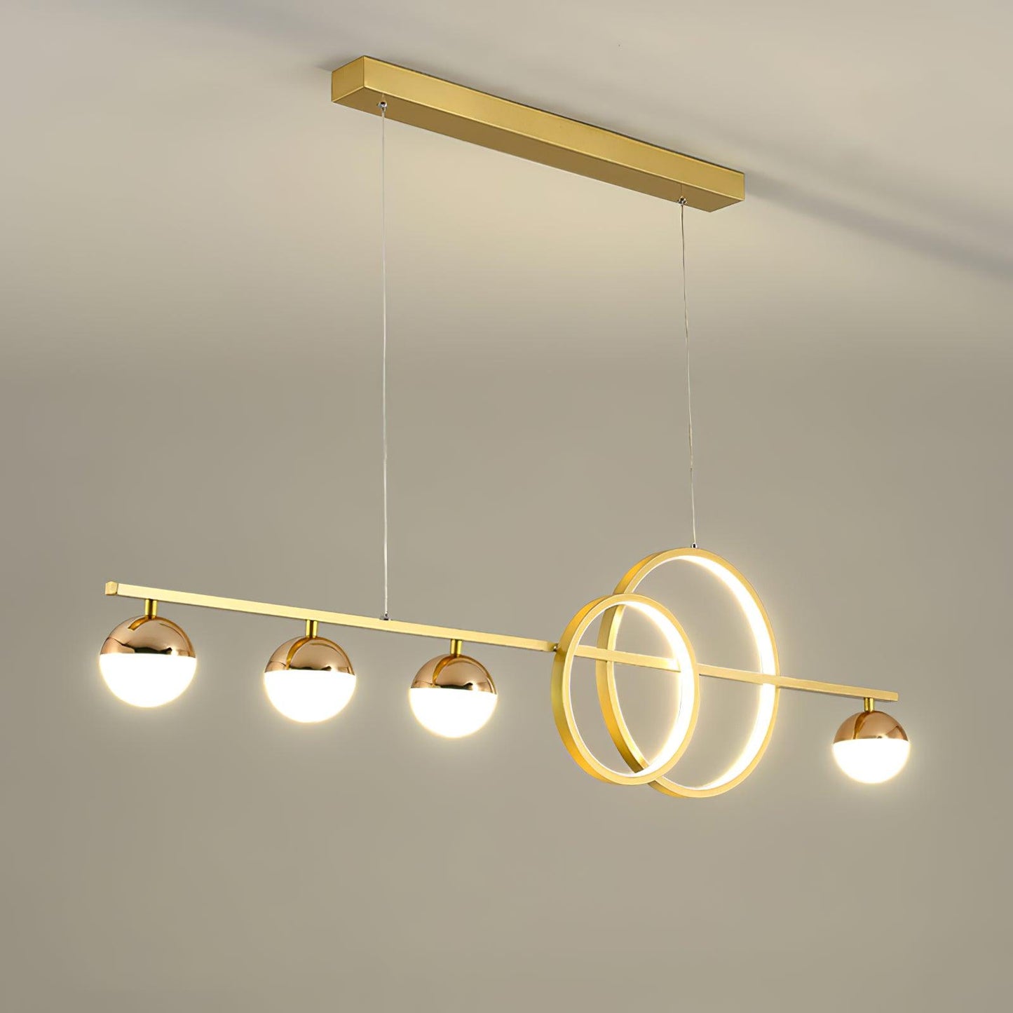 Brooklyn Double Circle Chandelier - YIOSI