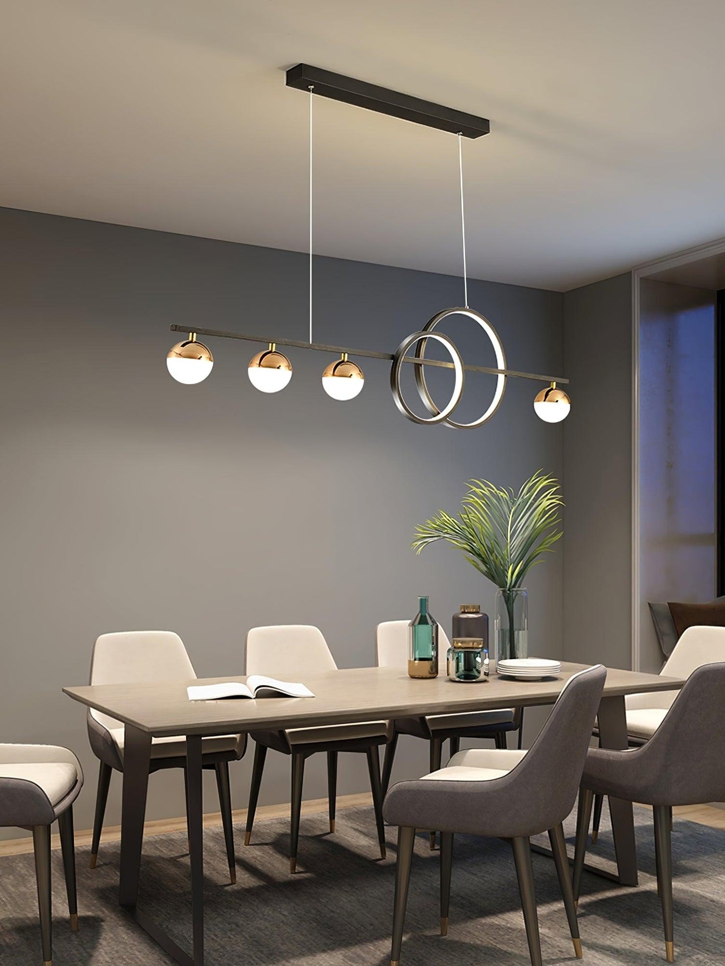 Brooklyn Double Circle Chandelier - YIOSI