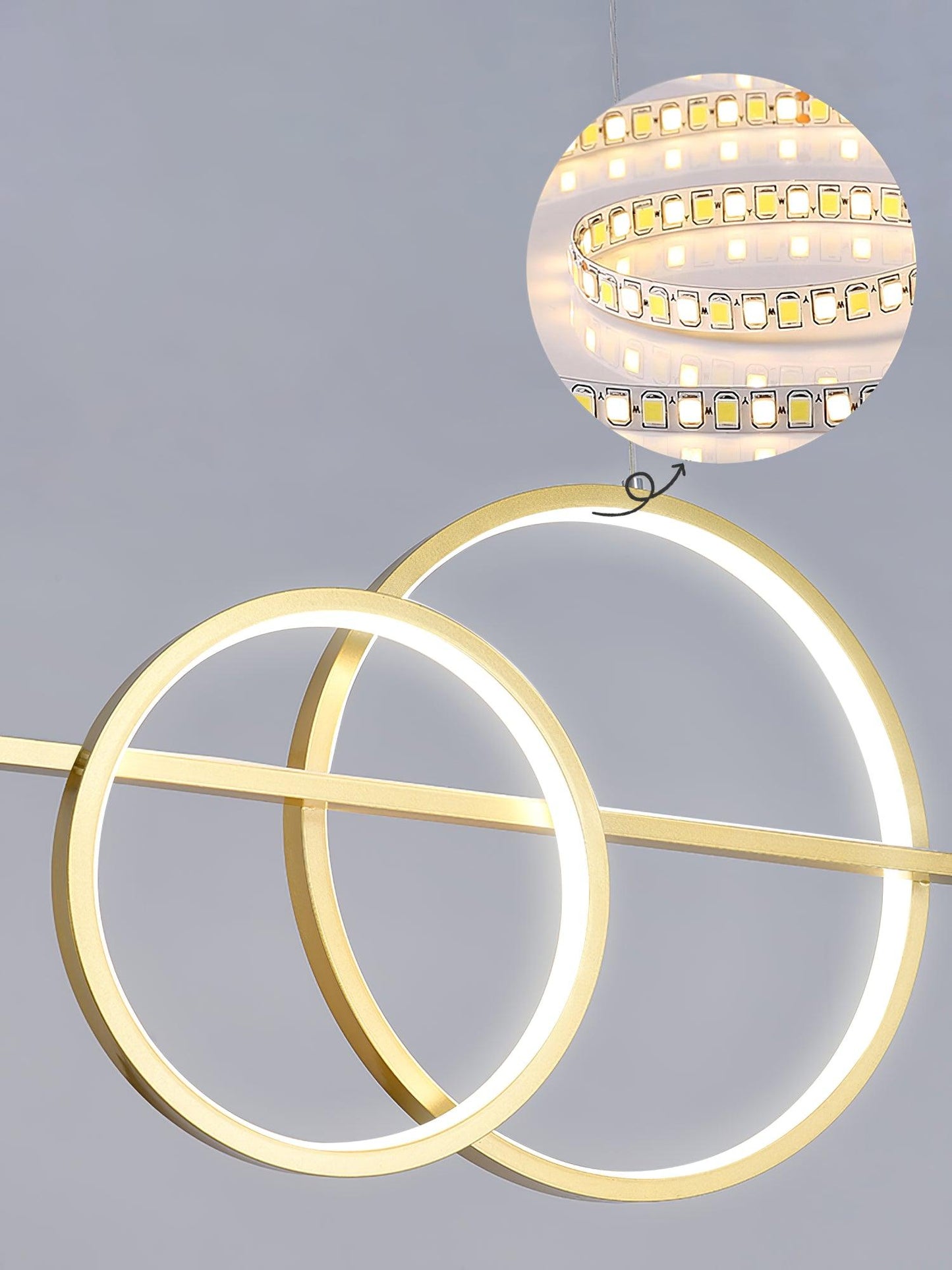 Brooklyn Double Circle Chandelier - YIOSI