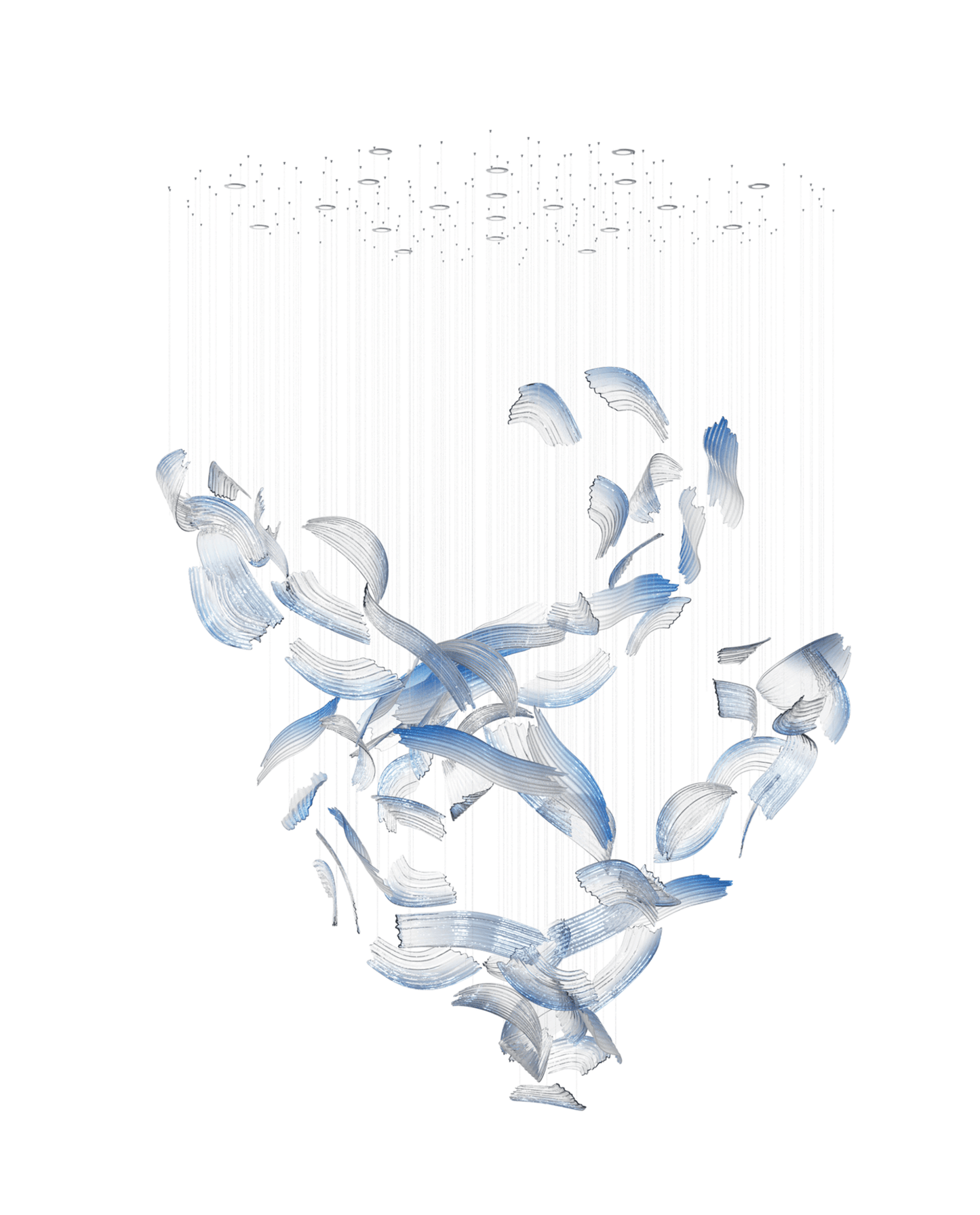 Brush Art Glass Chandelier - YIOSI