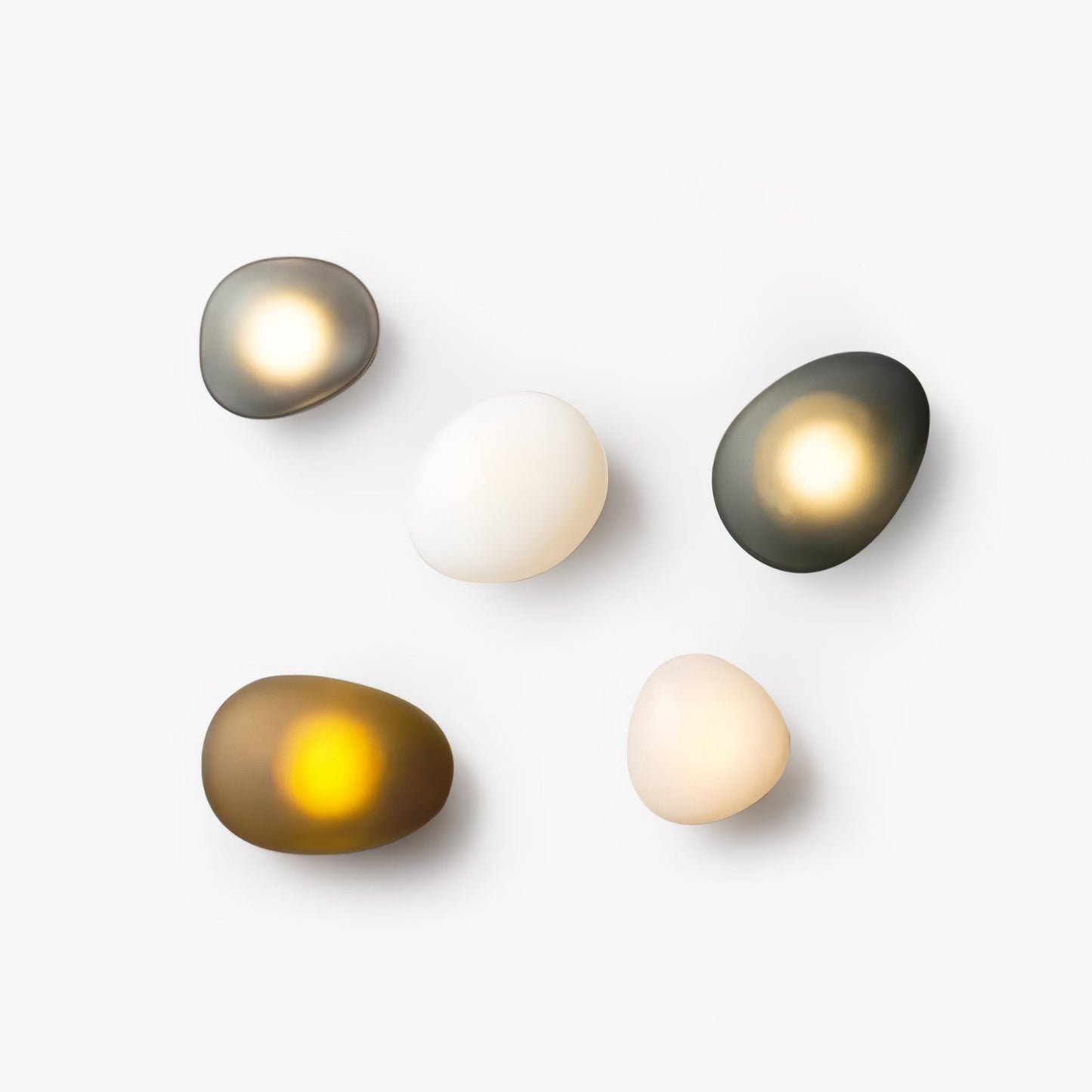 Vakkerlight Bubble Glass Wall Lamp Modern Translucent Pebble Design