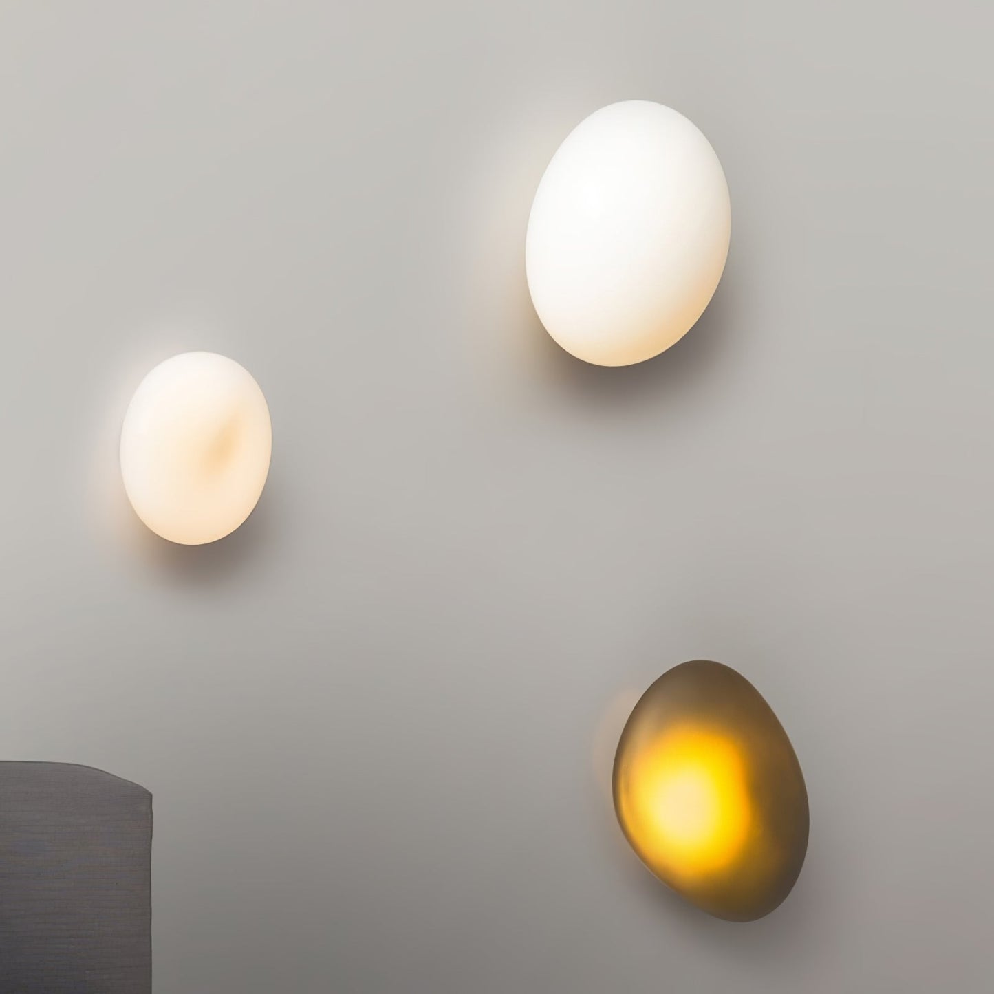 Vakkerlight Bubble Glass Wall Lamp Modern Translucent Pebble Design