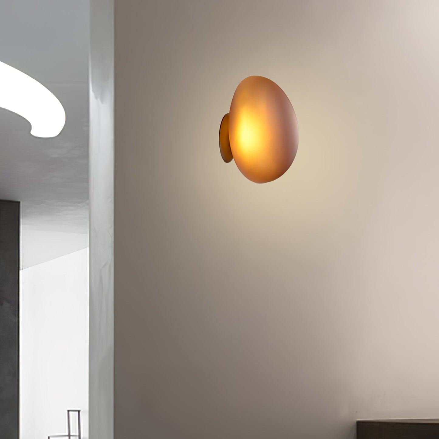 Vakkerlight Bubble Glass Wall Lamp Modern Translucent Pebble Design
