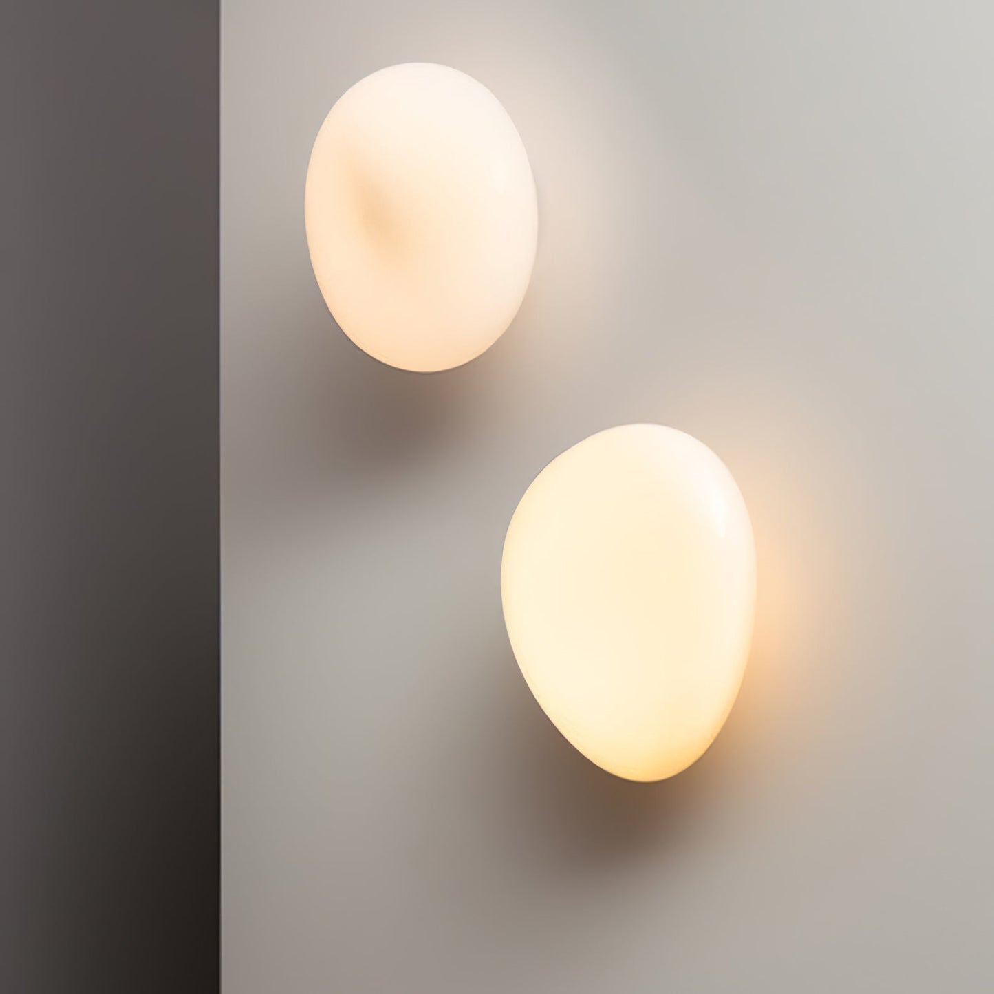 Vakkerlight Bubble Glass Wall Lamp Modern Translucent Pebble Design