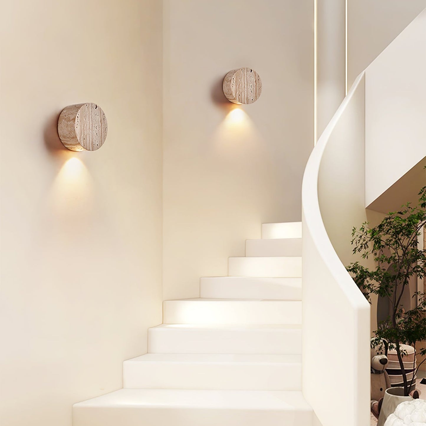 Caelan Travertine Wall Sconce - YIOSI