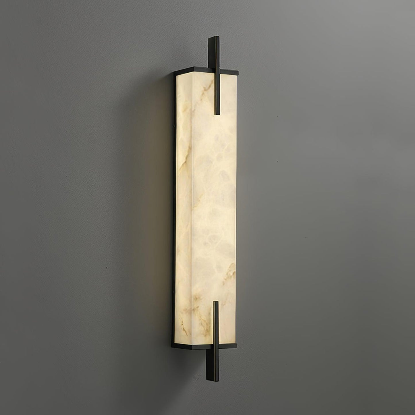 Calliope Wall Sconce Brass & Alabaster LED Light