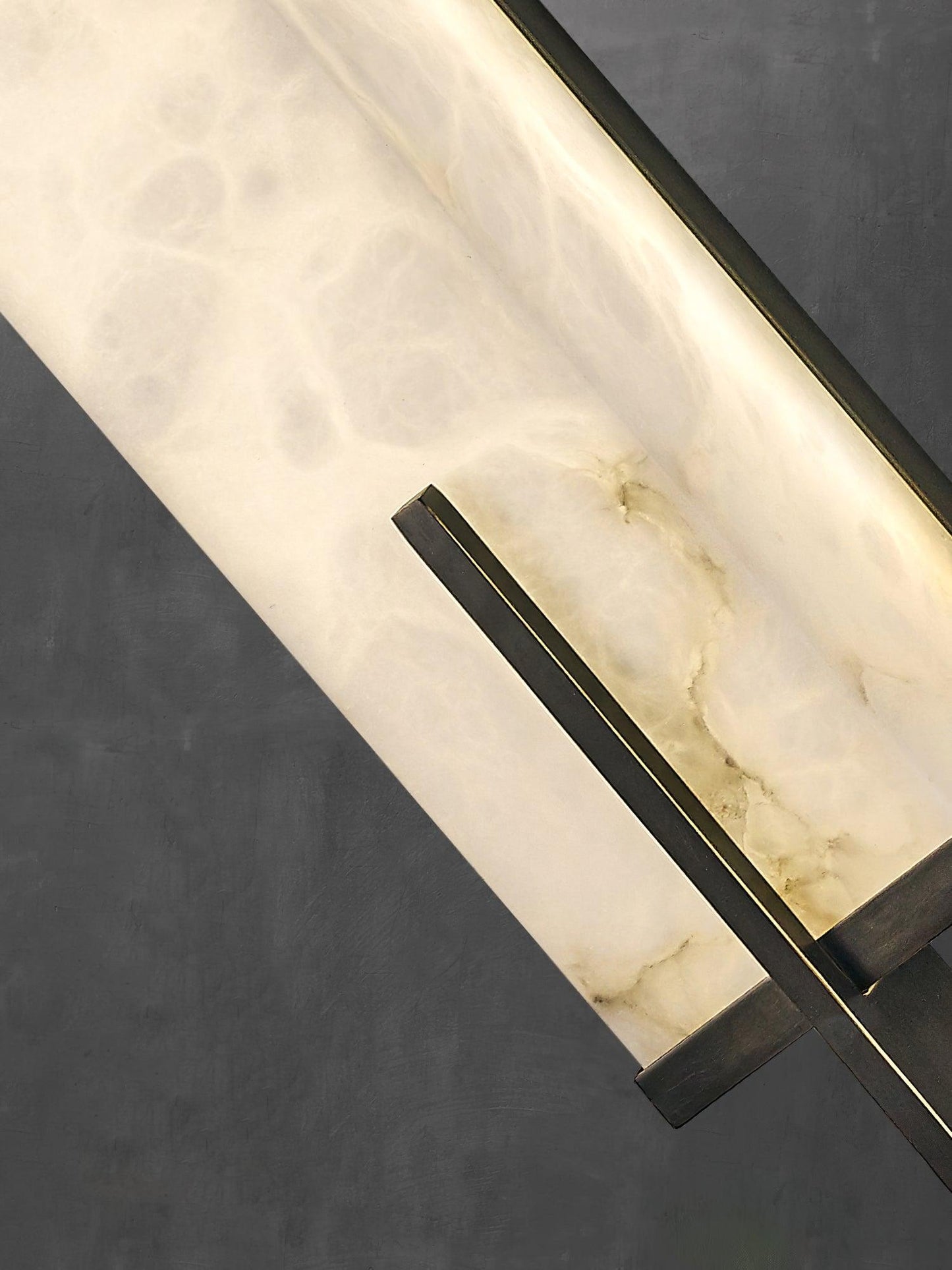 Calliope Wall Sconce Brass & Alabaster LED Light
