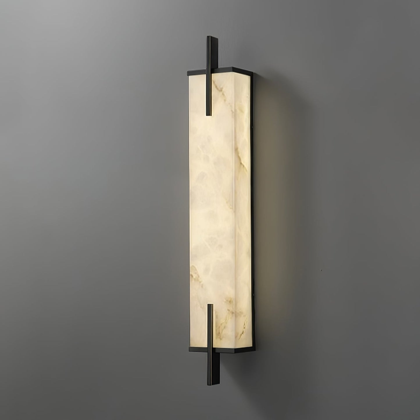 Calliope Wall Sconce Brass & Alabaster LED Light
