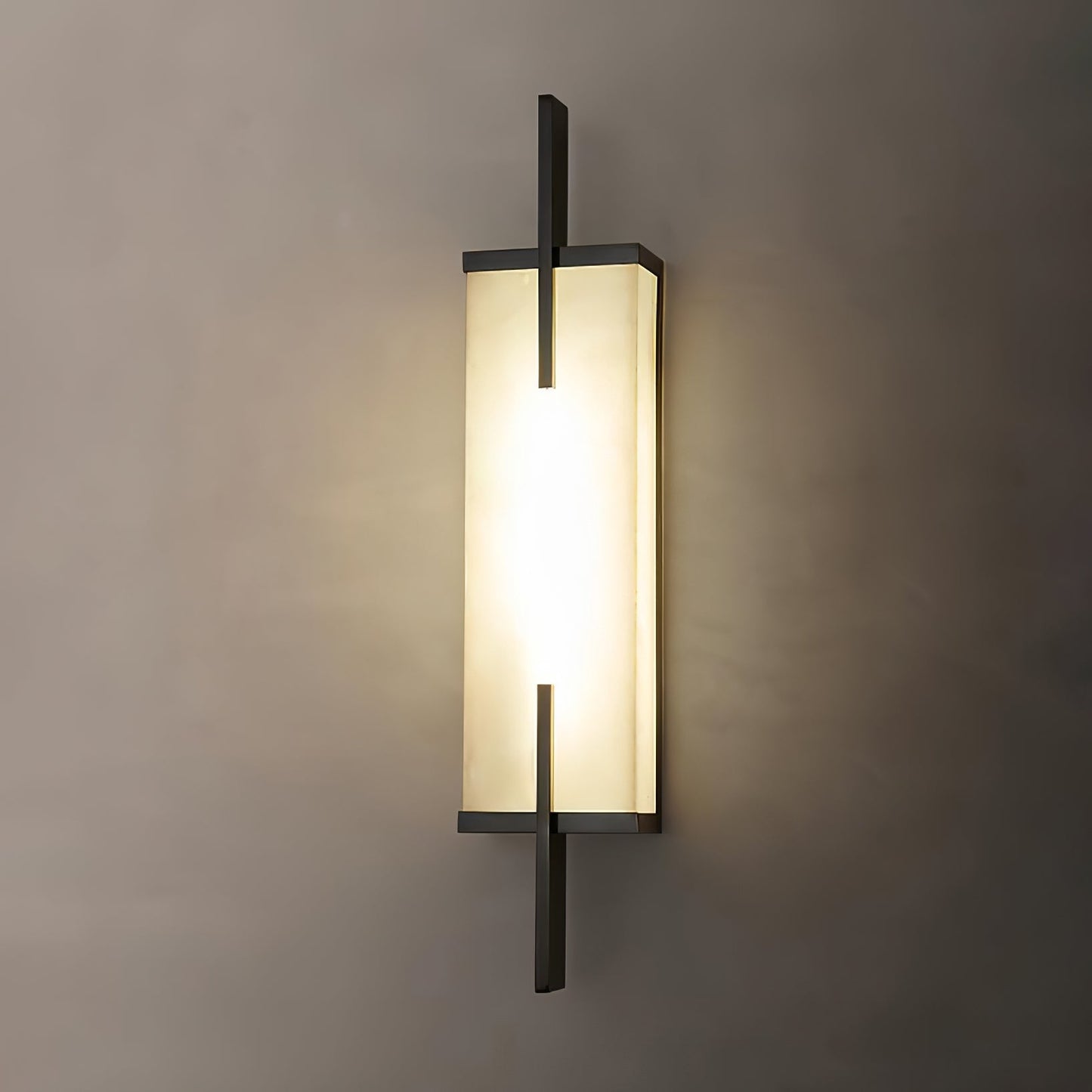 Calliope Wall Sconce Brass & Alabaster LED Light