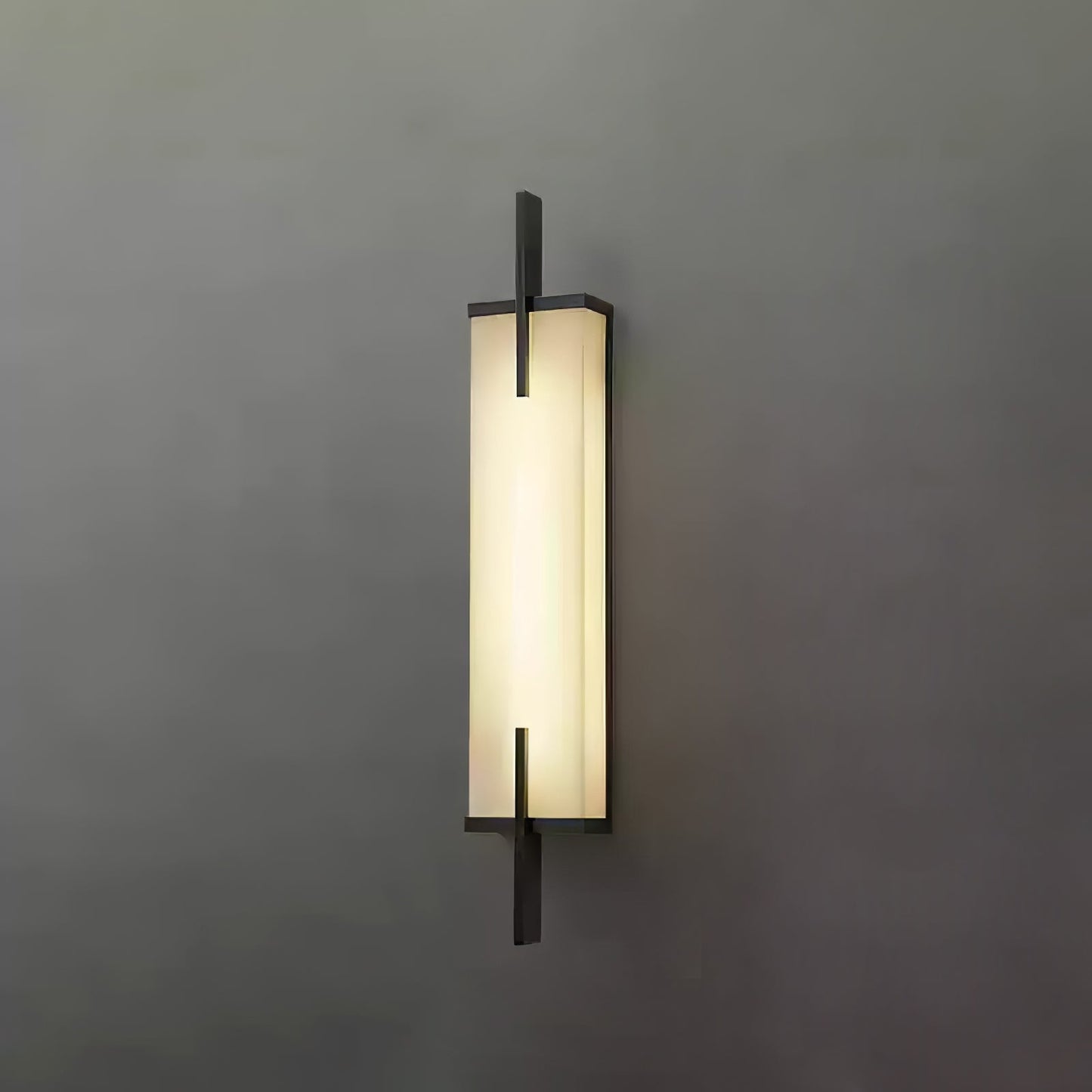 Calliope Wall Sconce Brass & Alabaster LED Light