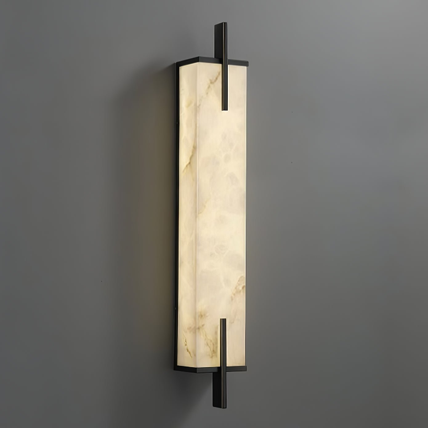Calliope Wall Sconce Brass & Alabaster LED Light
